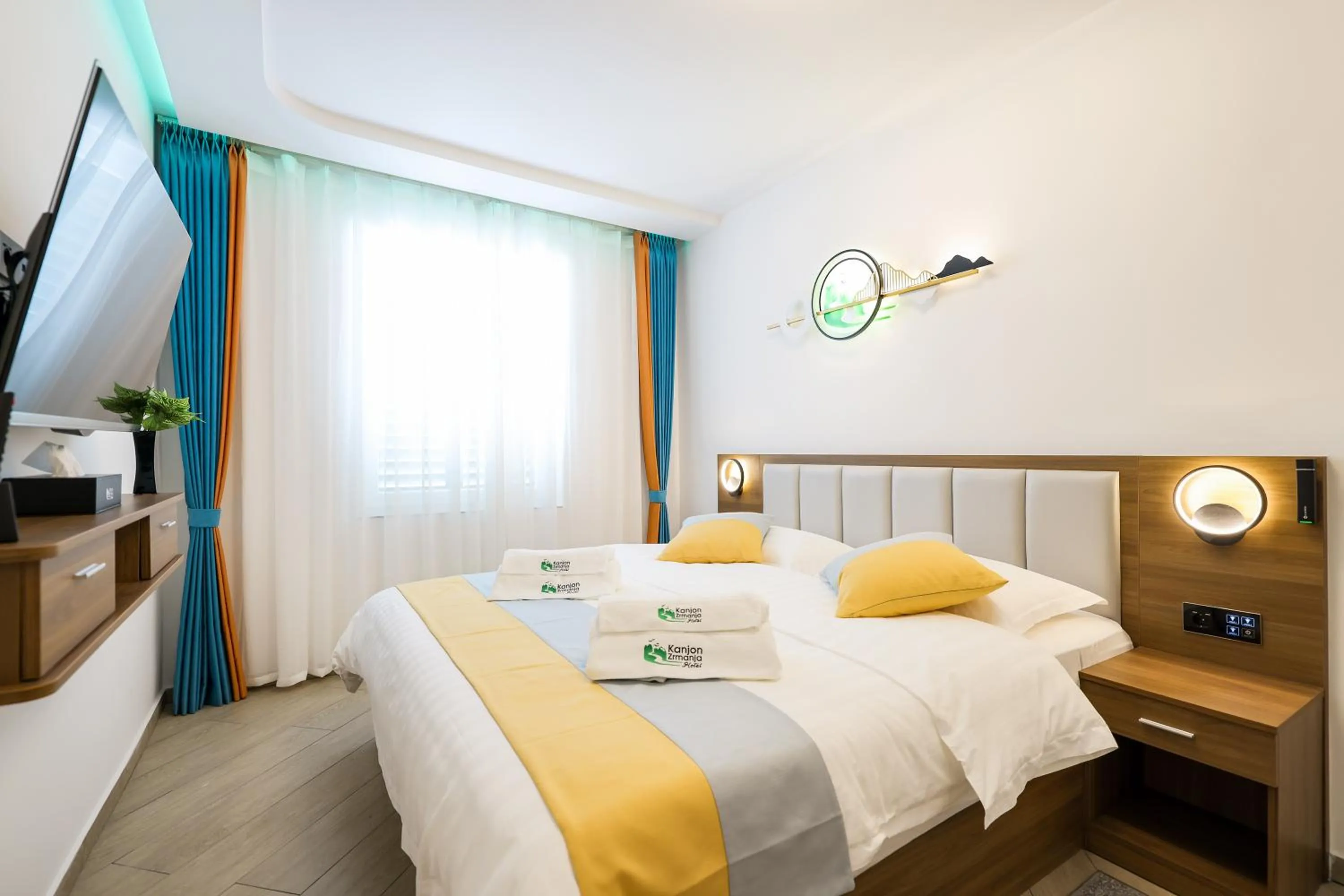 Bed in Hotel Kanjon Zrmanje