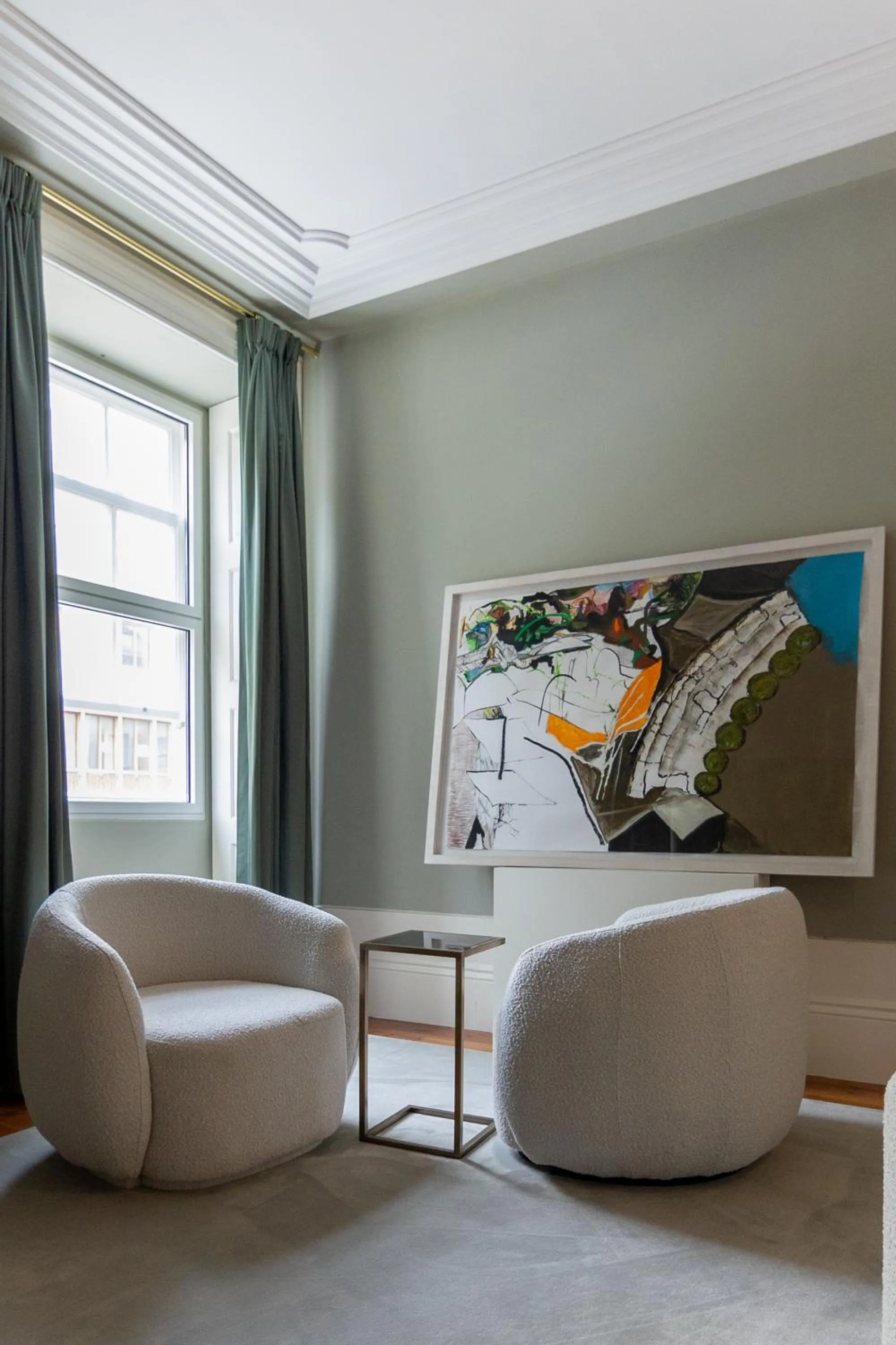 Seating area in Maison Bleue