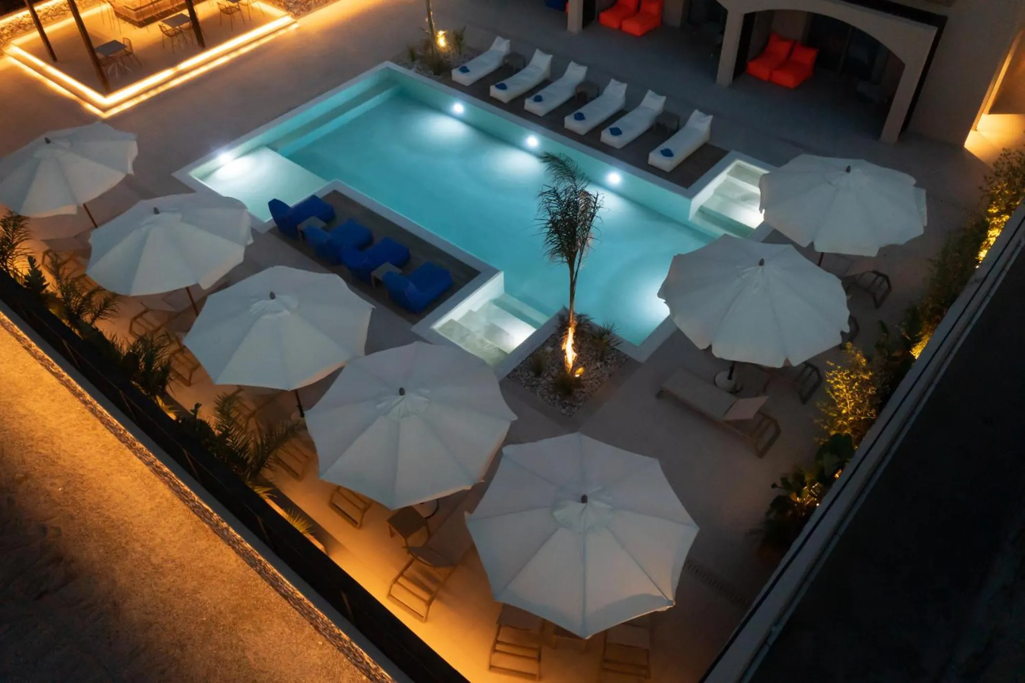 Pool view in Prasonisi Light House Boutique Hotel