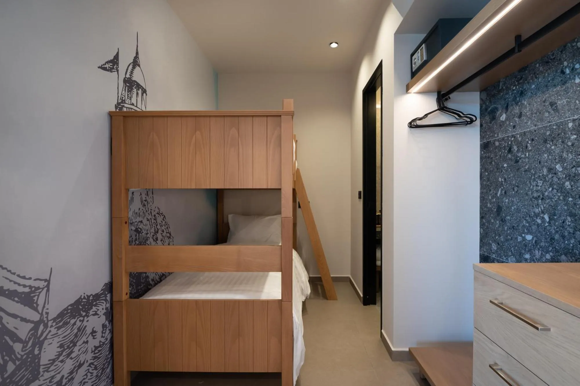 bunk bed, Bed in Prasonisi Light House Boutique Hotel