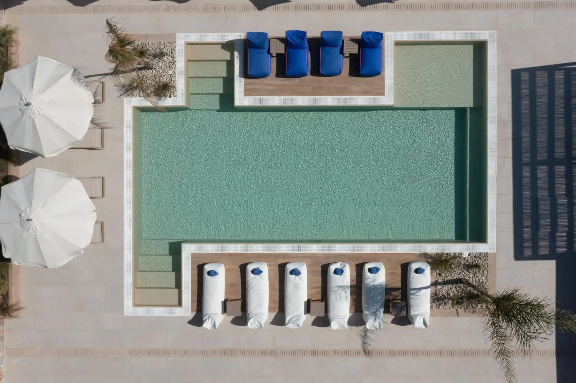 Pool view in Prasonisi Light House Boutique Hotel