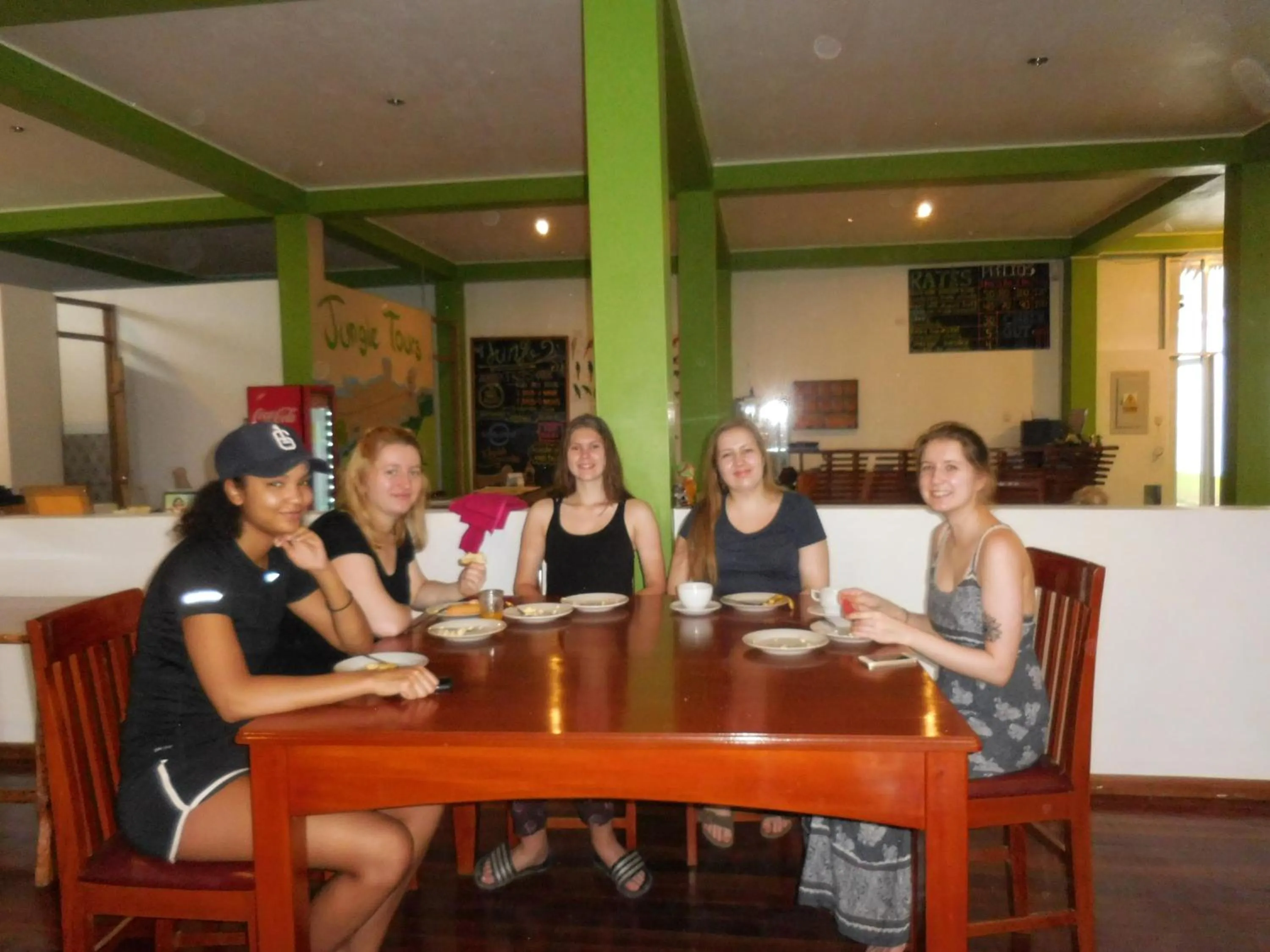 Guests in Tambopata Hostel