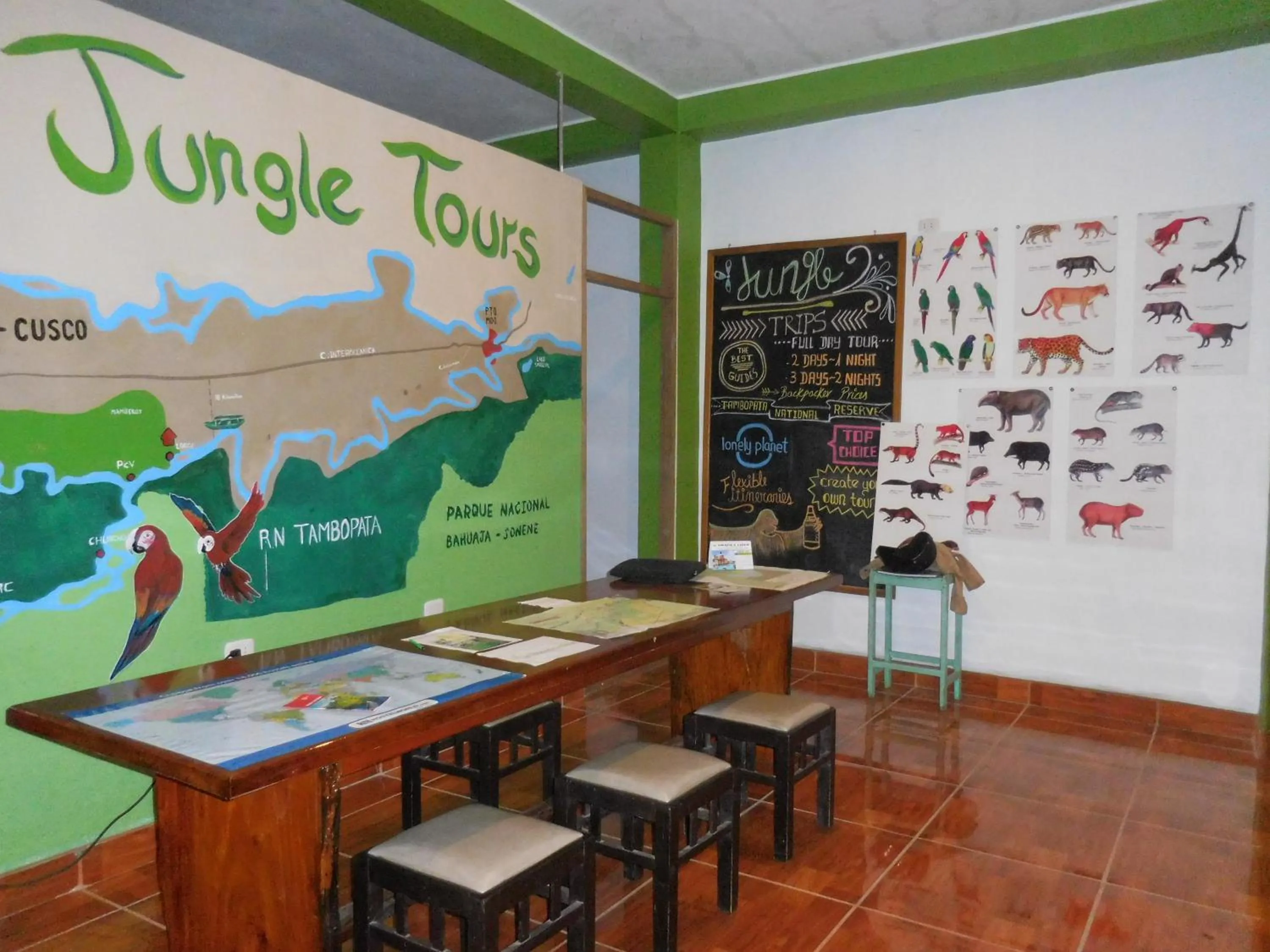 Decorative detail in Tambopata Hostel