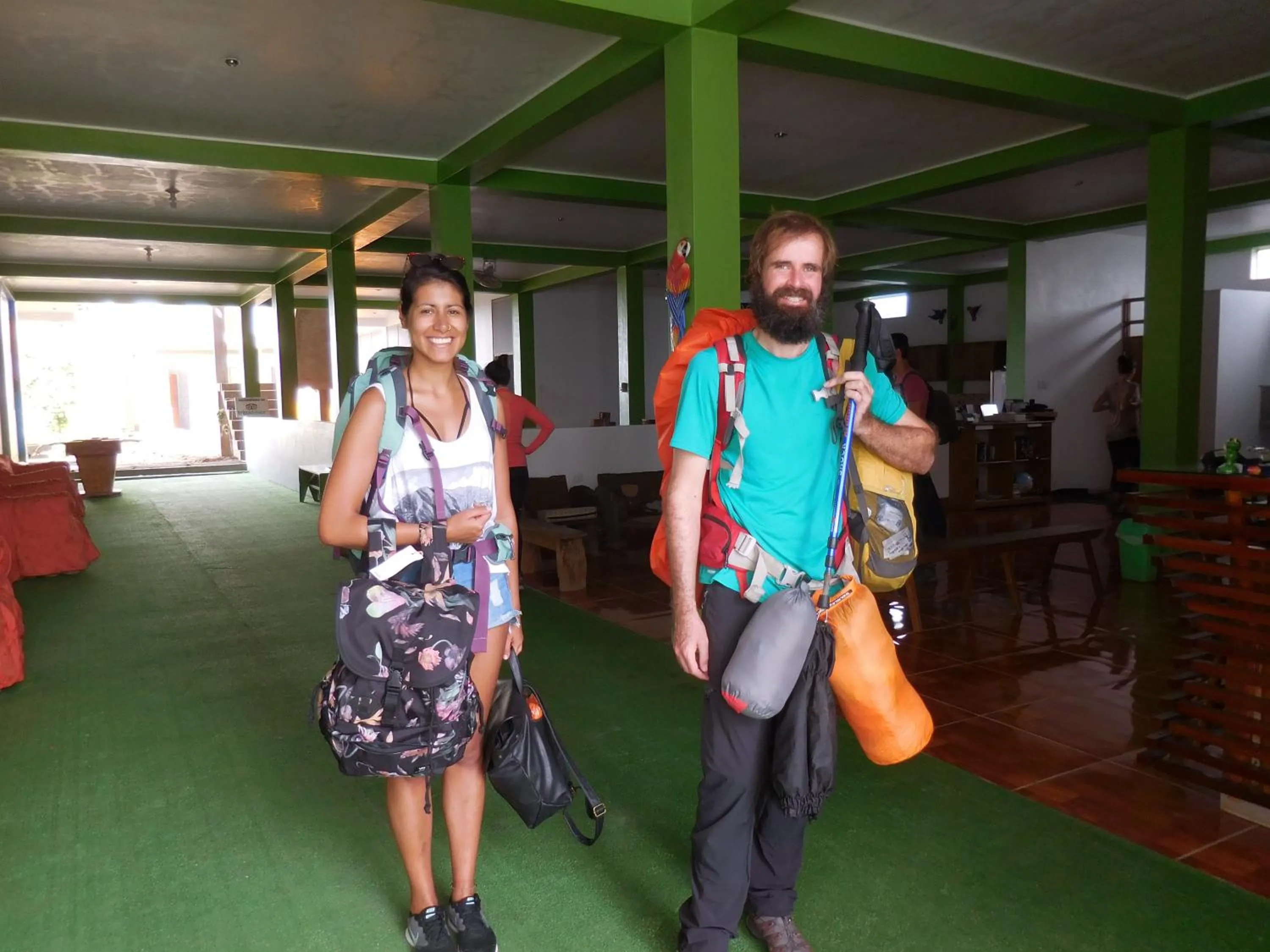 Guests in Tambopata Hostel