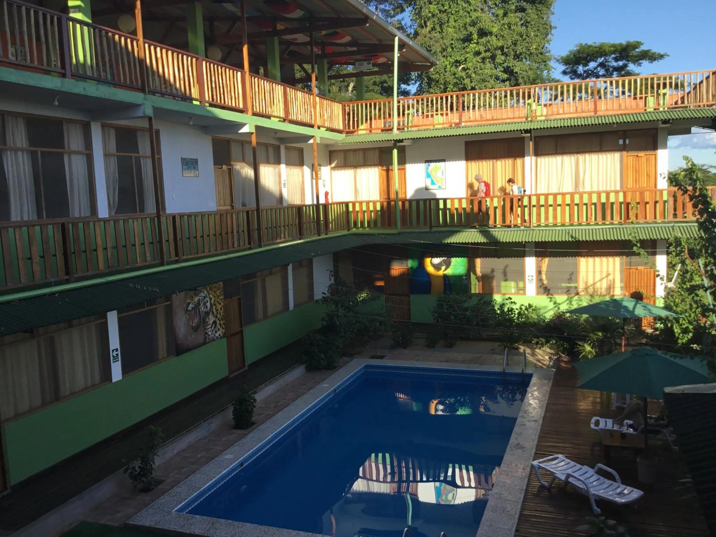 Swimming pool in Tambopata Hostel