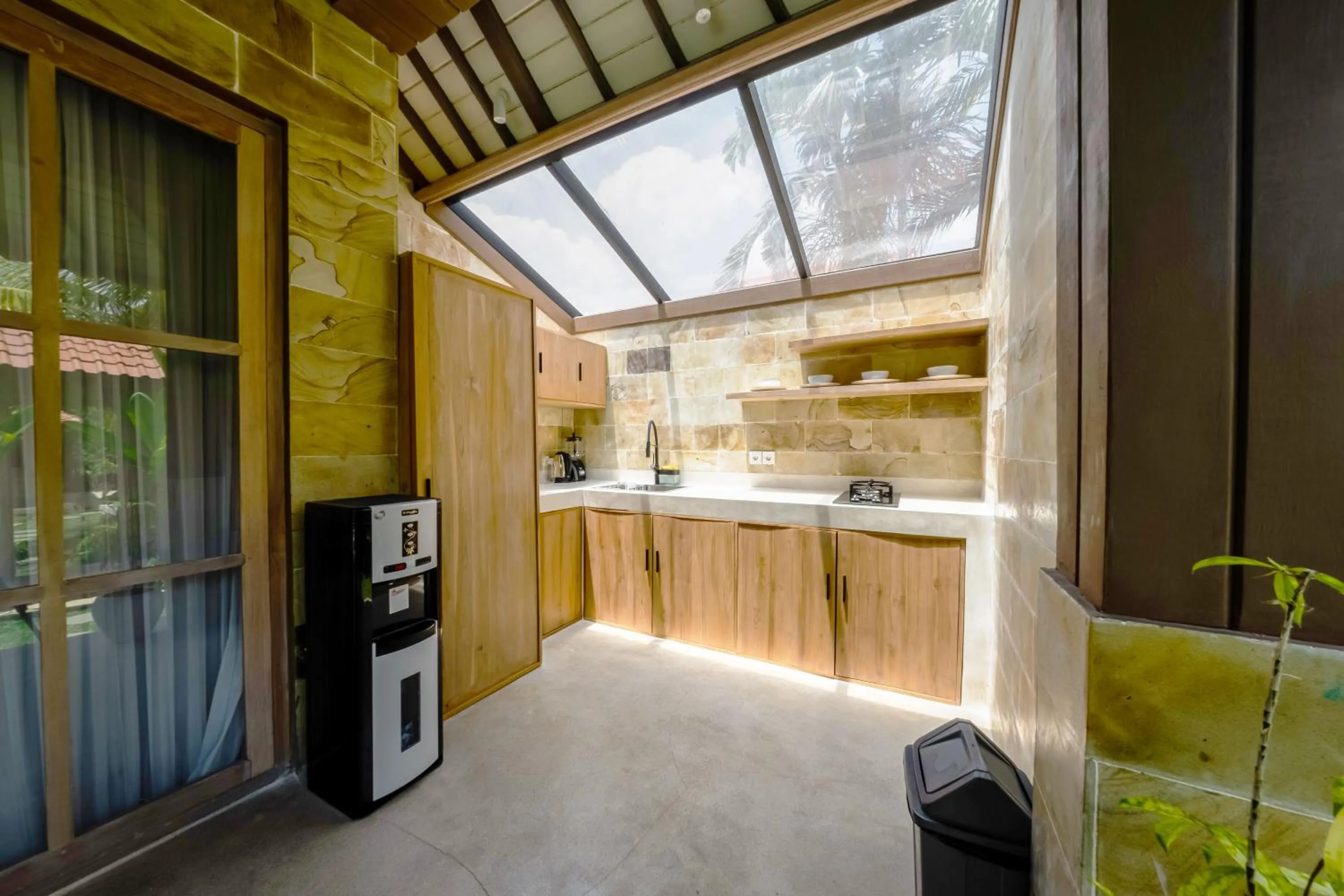 Kitchen or kitchenette in Nyaman Villas by EVDEkimi - Romantic escape among rice fields with Pool, Terrace - Long stay extras