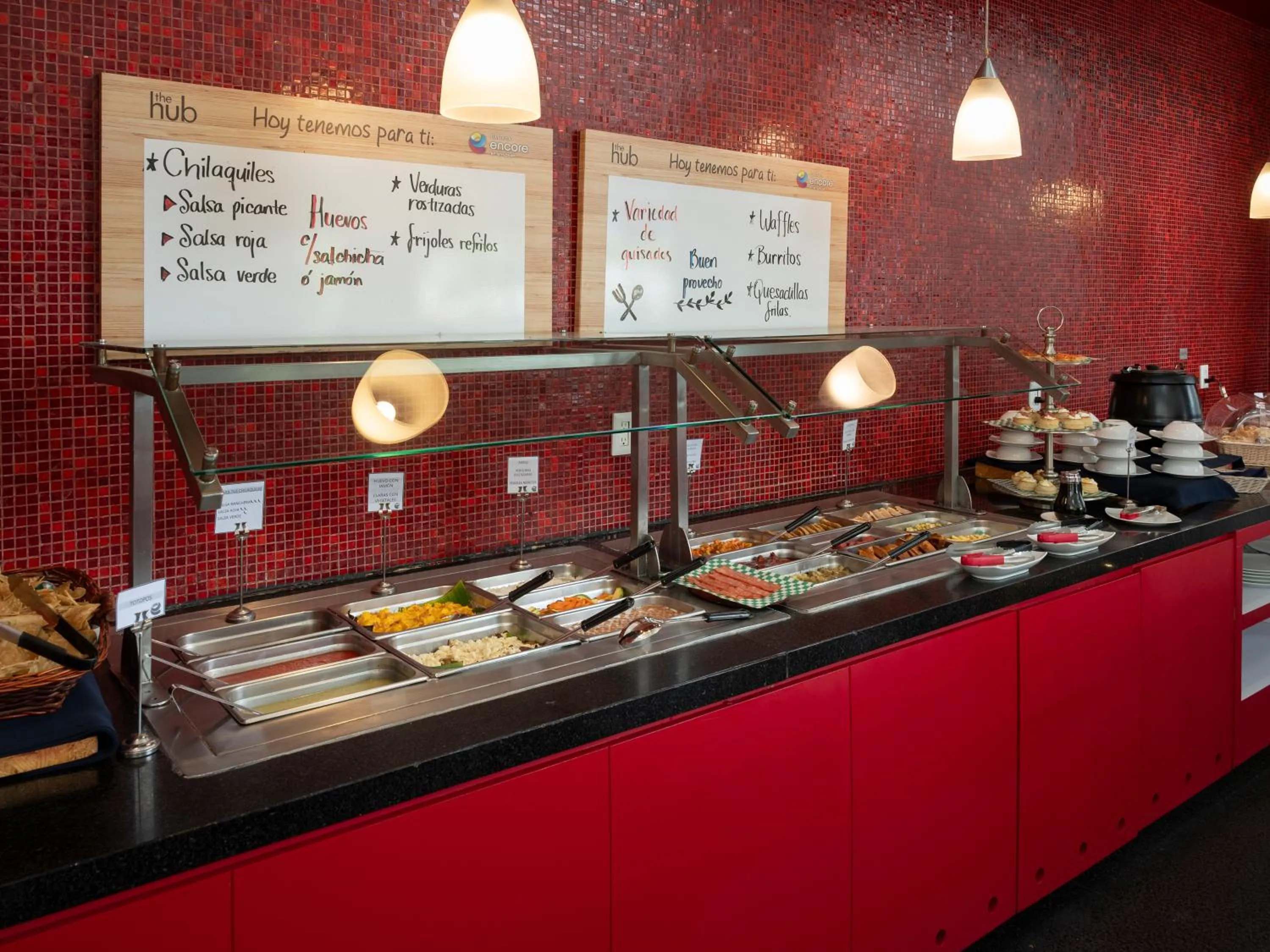 Buffet breakfast in Ramada Encore by Wyndham Queretaro