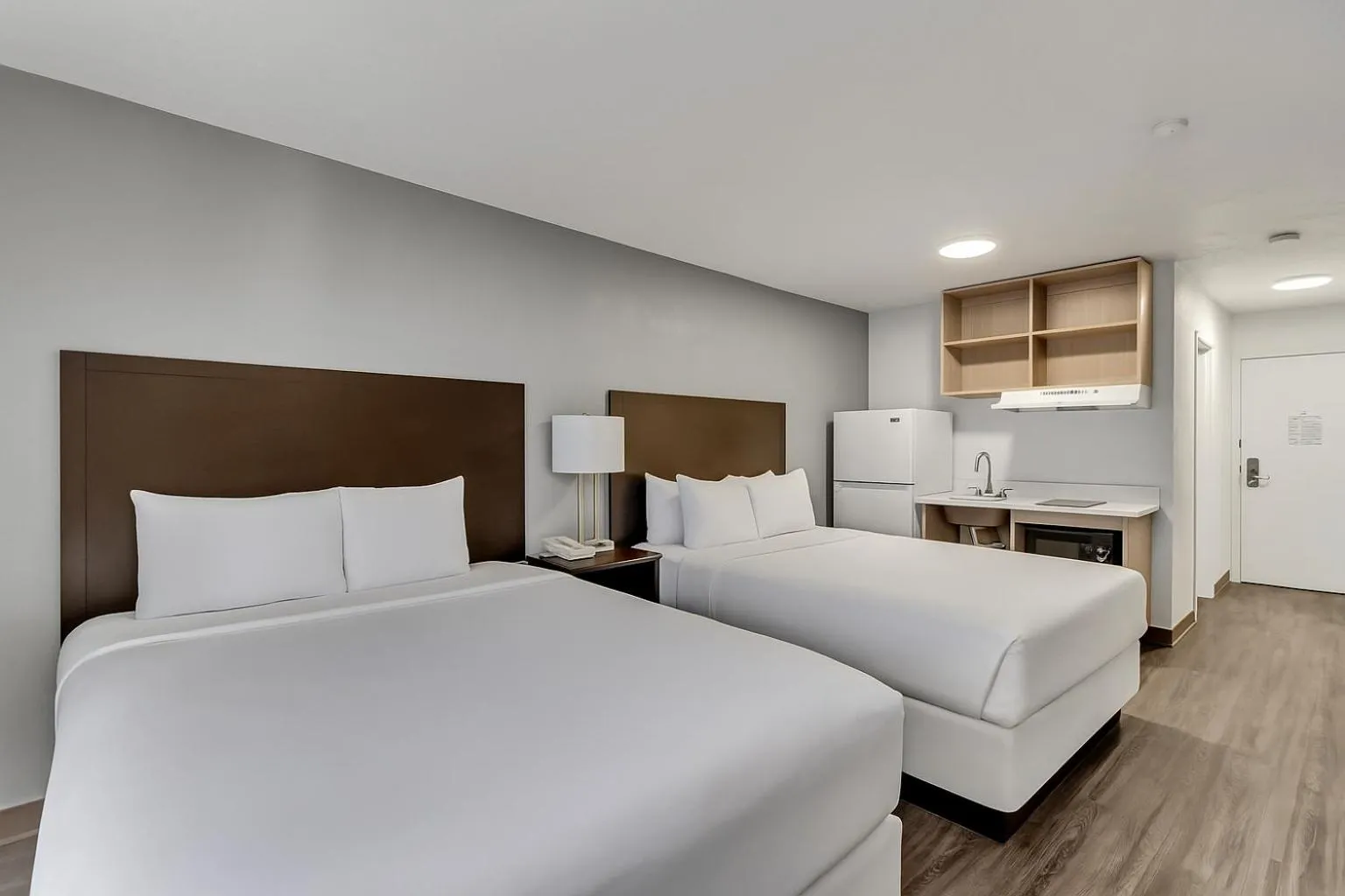 room service, Bed in Suburban Studios Salt Lake City Airport