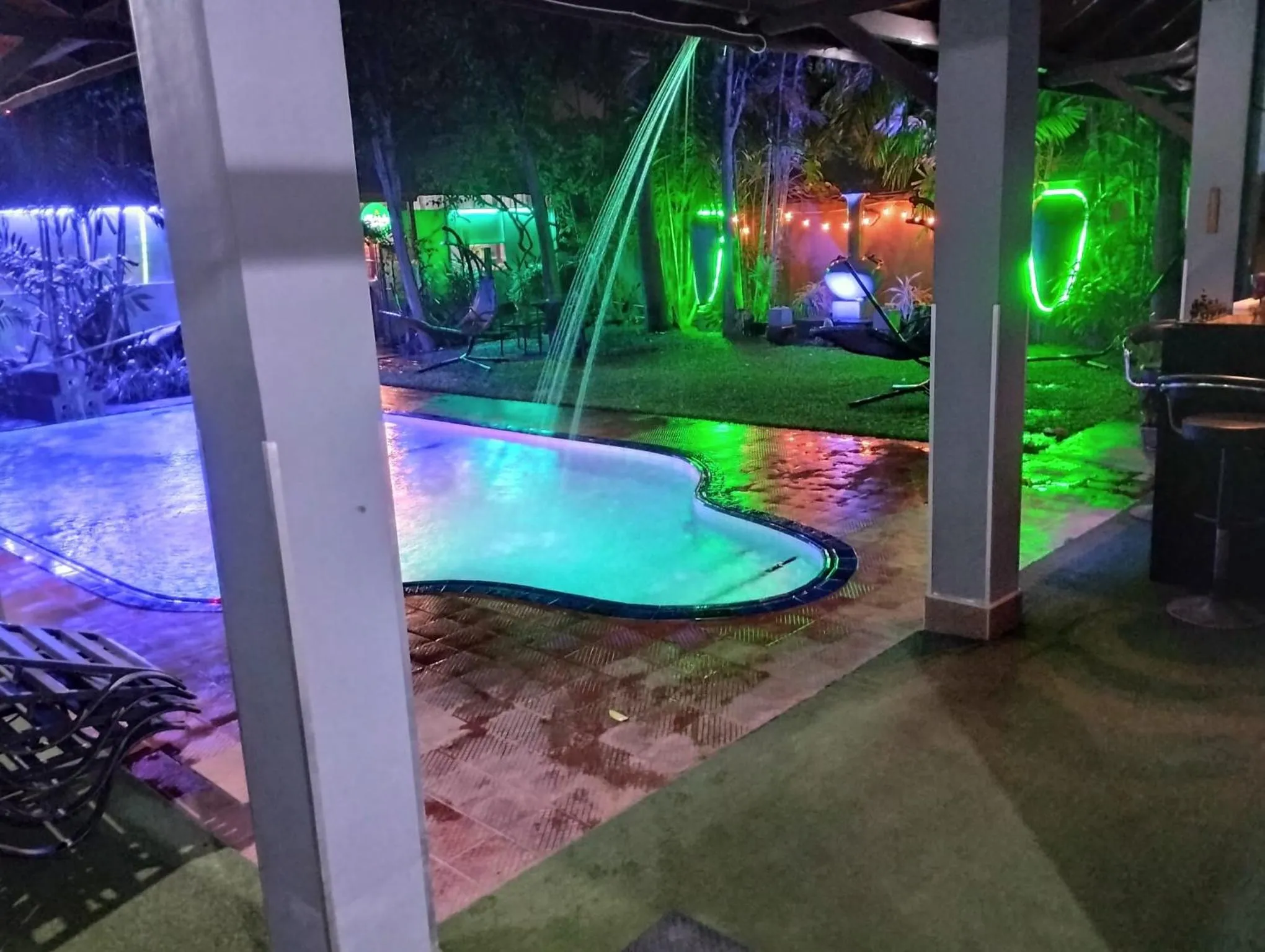 Pool view in Palms Villa