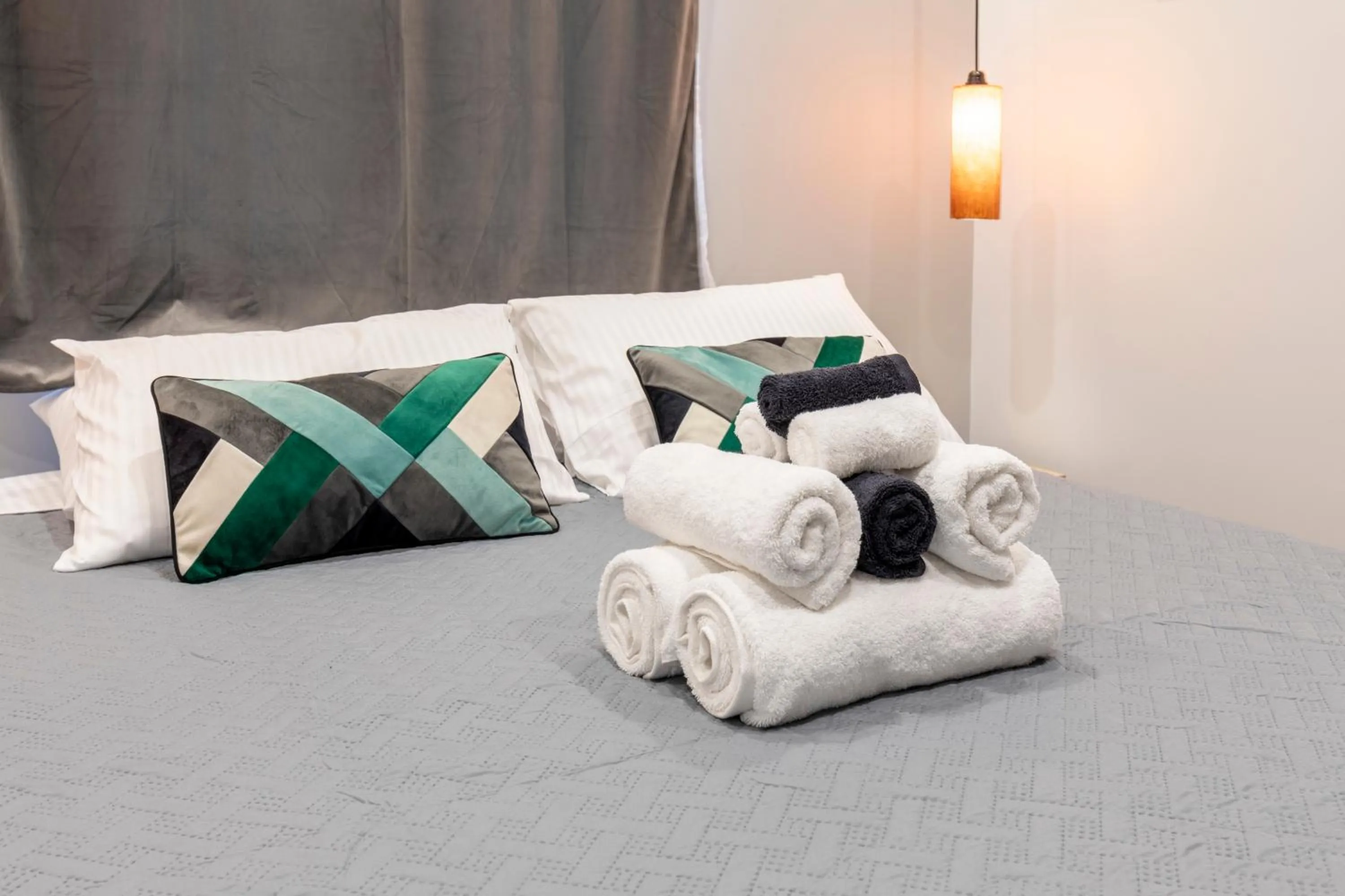 Bed in Tertsa Suites