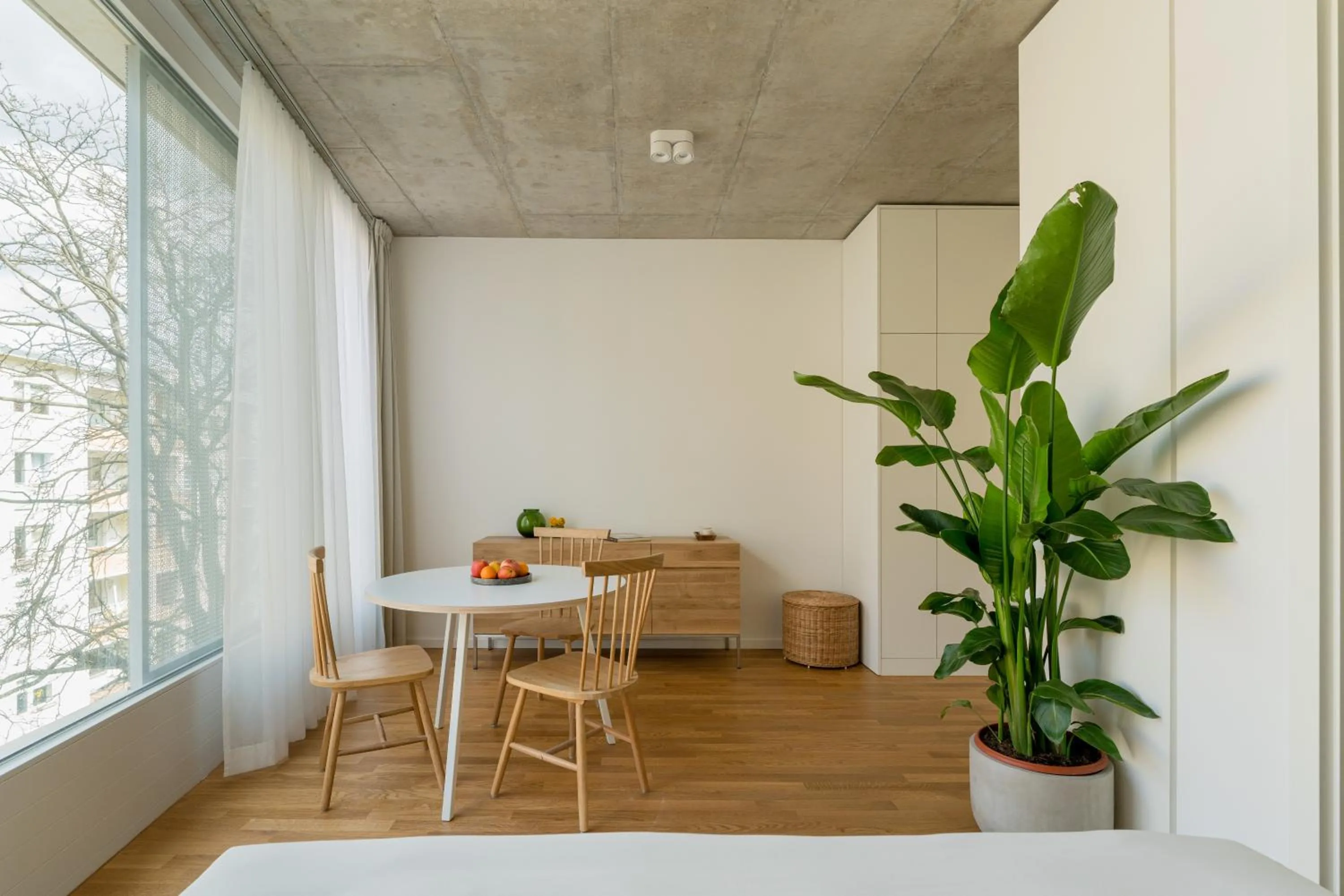 Living room in Carlotta Apartments