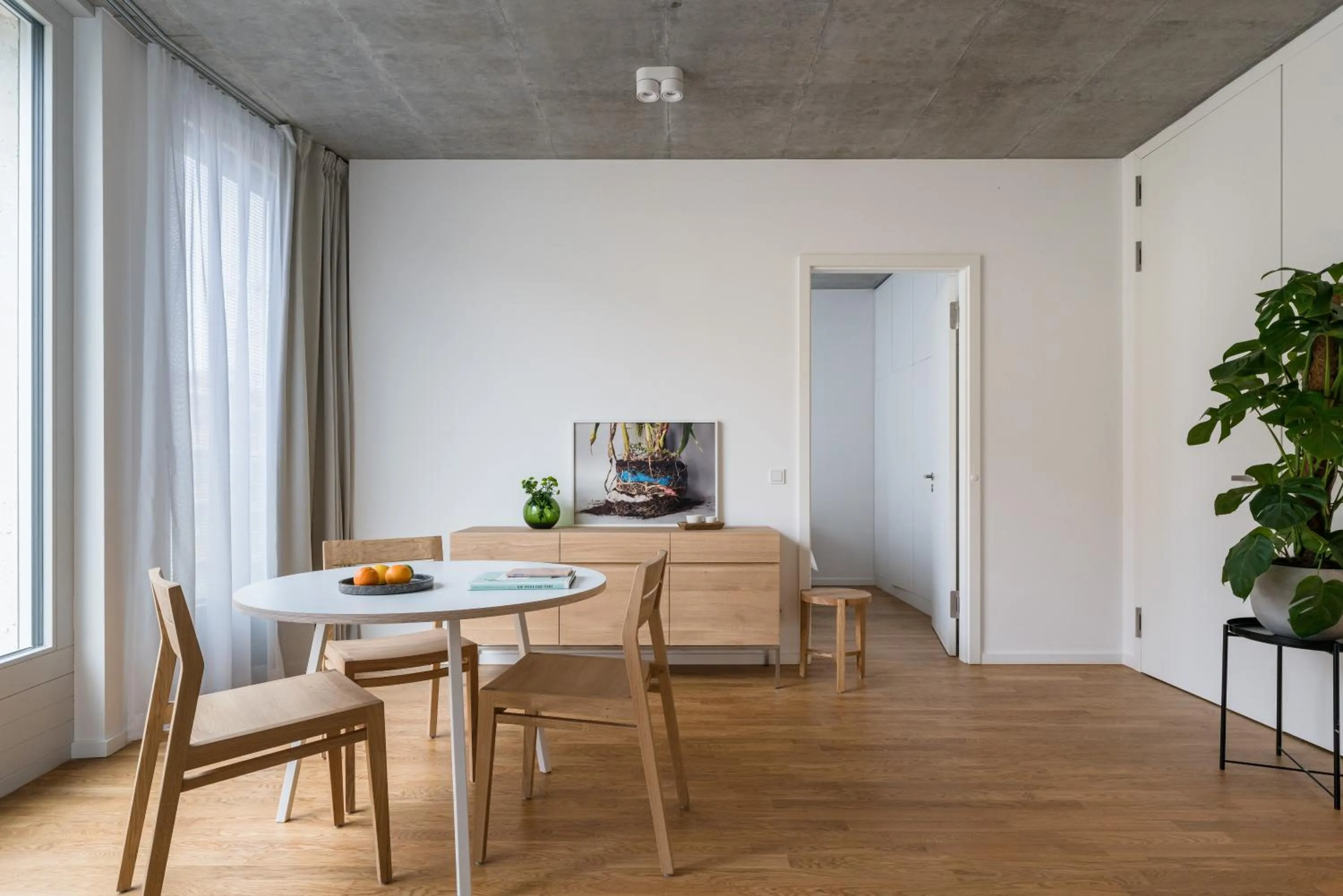 Living room in Carlotta Apartments