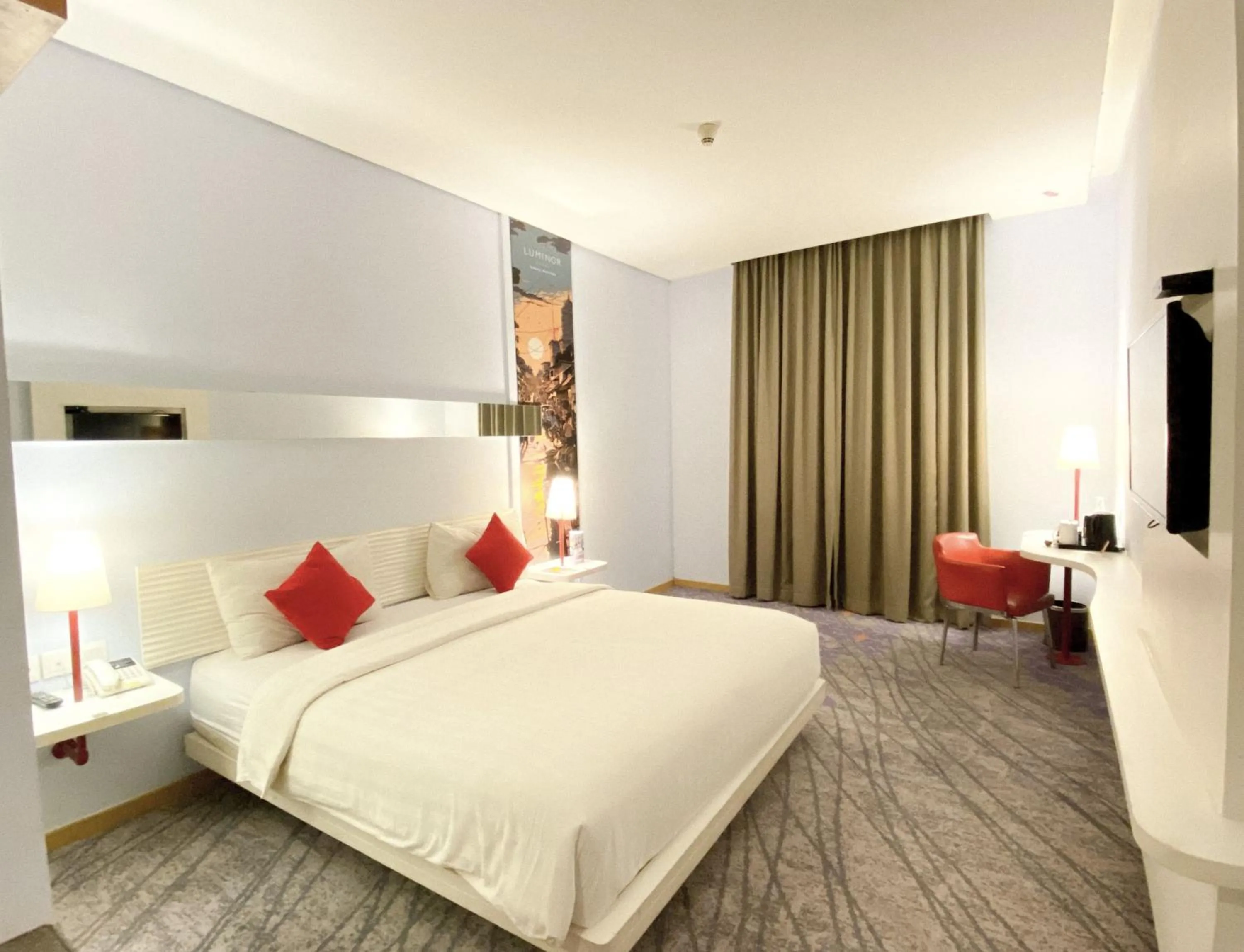 Bedroom, Bed in Luminor Hotel Metro Indah Bandung - Free Breakfast - Free Exclusive Gym - Free Aesthetic Afternoon Tea or Coffee