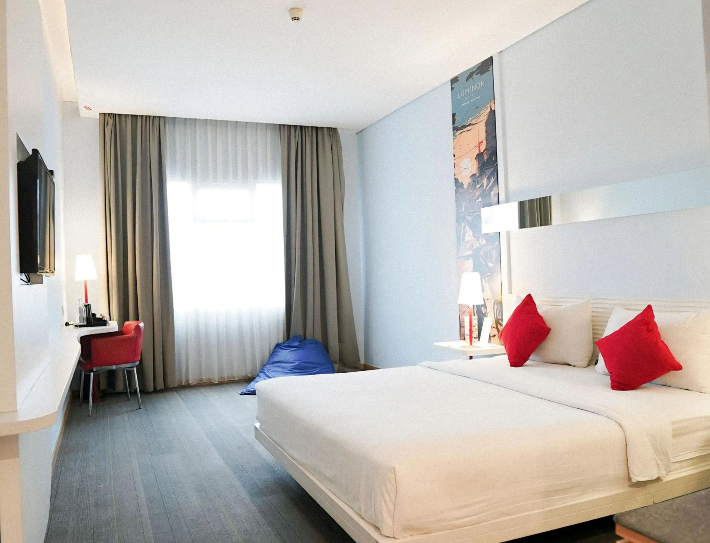 Bedroom, Bed in Luminor Hotel Metro Indah Bandung - Free Breakfast - Free Exclusive Gym - Free Aesthetic Afternoon Tea or Coffee