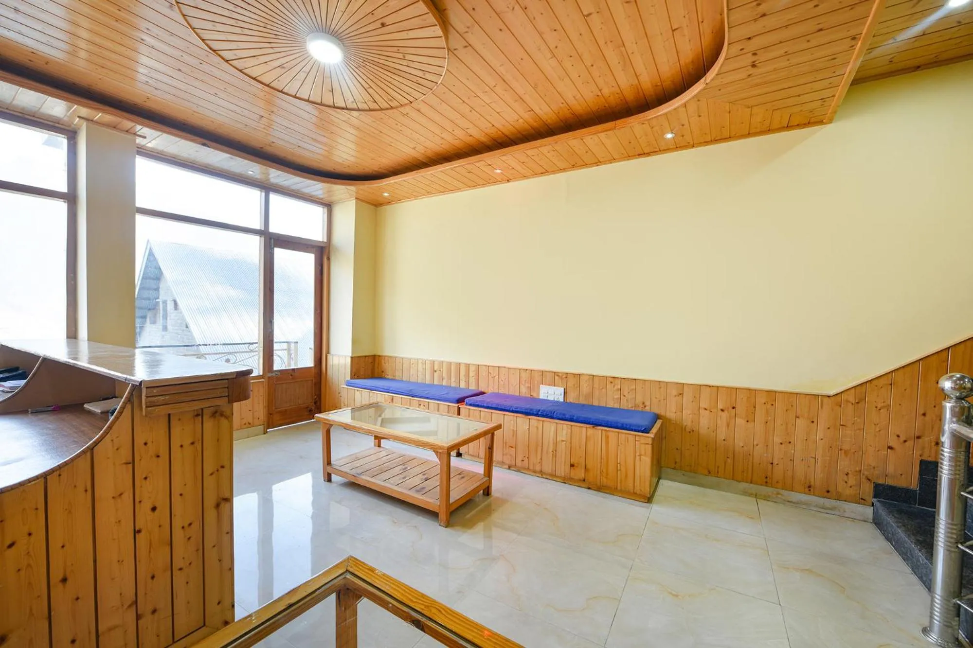 Seating area in FabHotel Anant Meadows