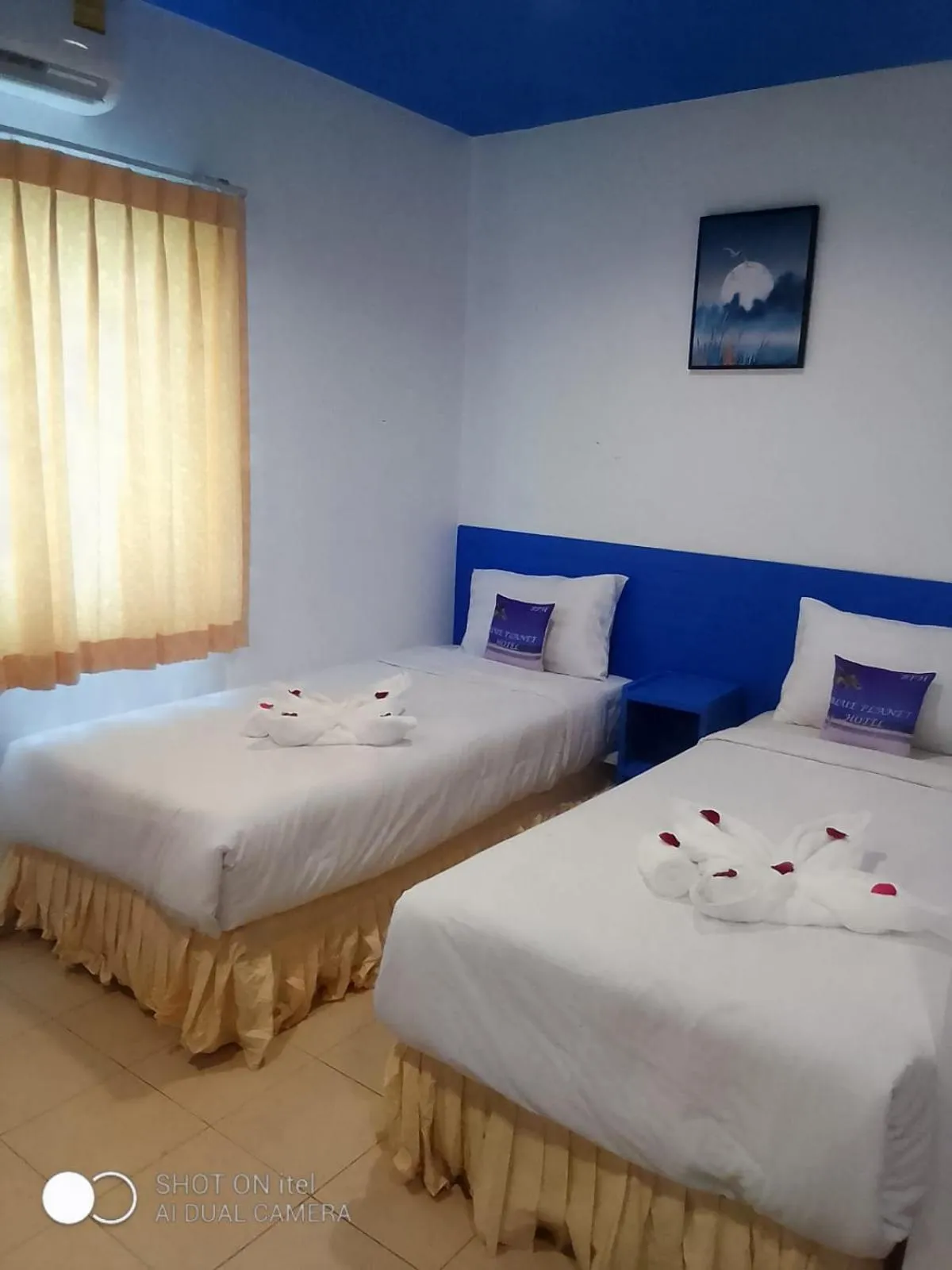 Bedroom in Blue Planet Hotel