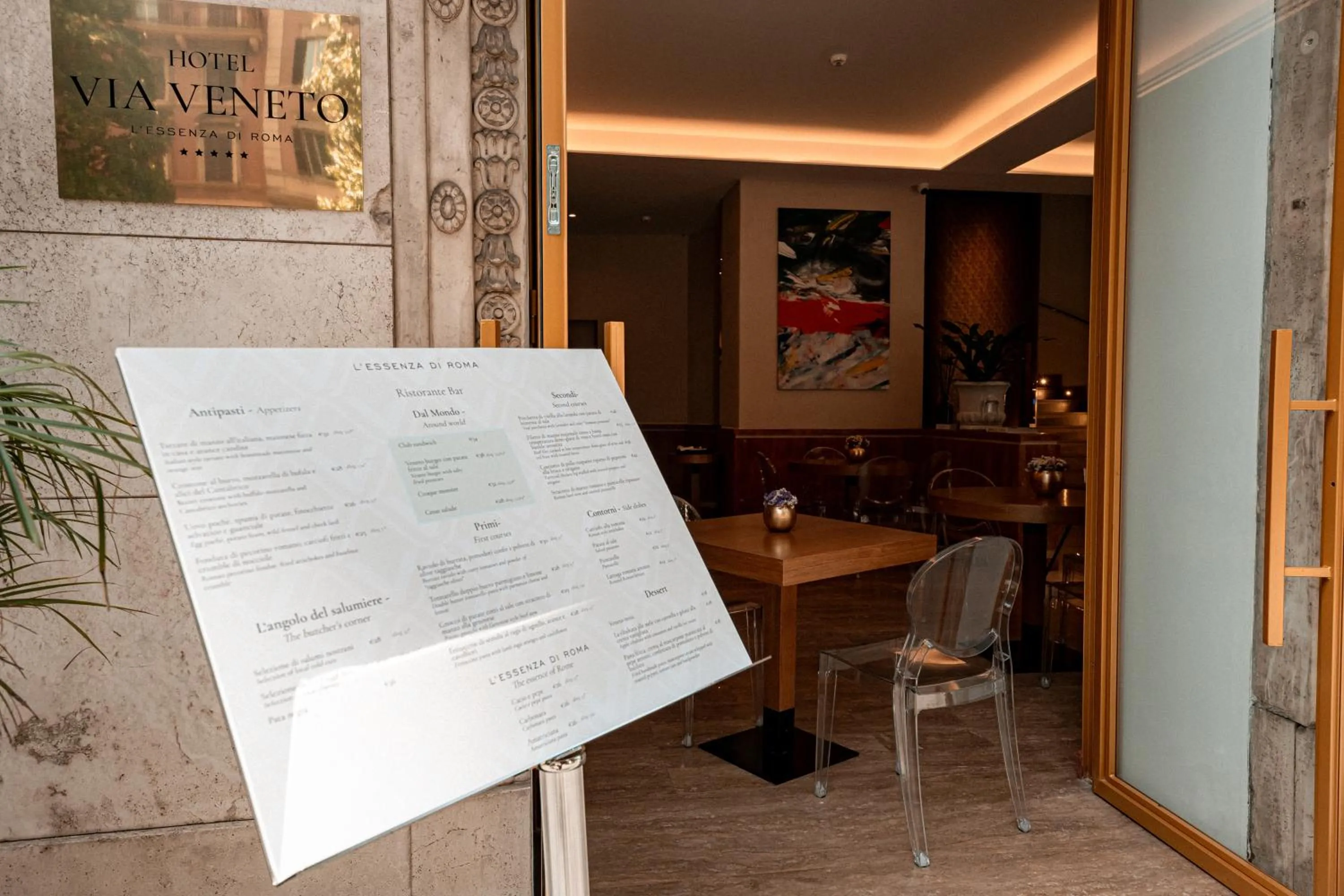 Restaurant/places to eat in Hotel Via Veneto