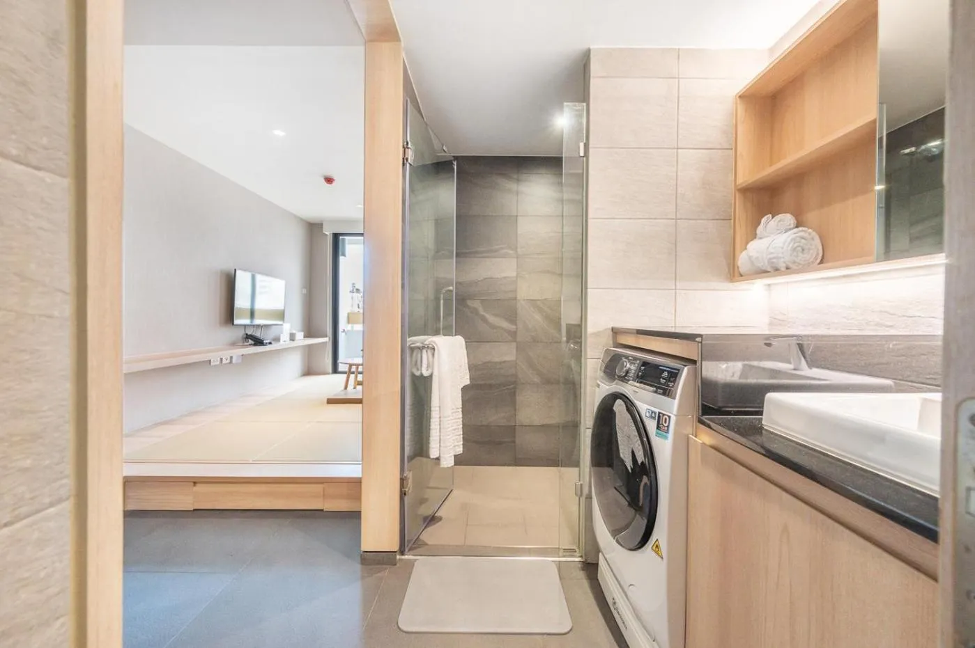 Bathroom in LiveZen Bangkok Sukhumvit