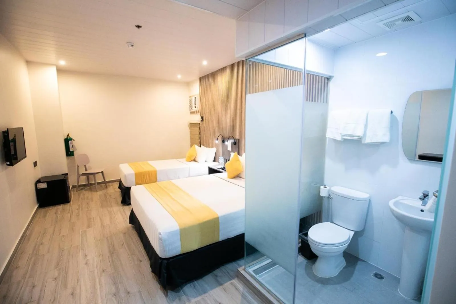 Bed in City Pod Hotel