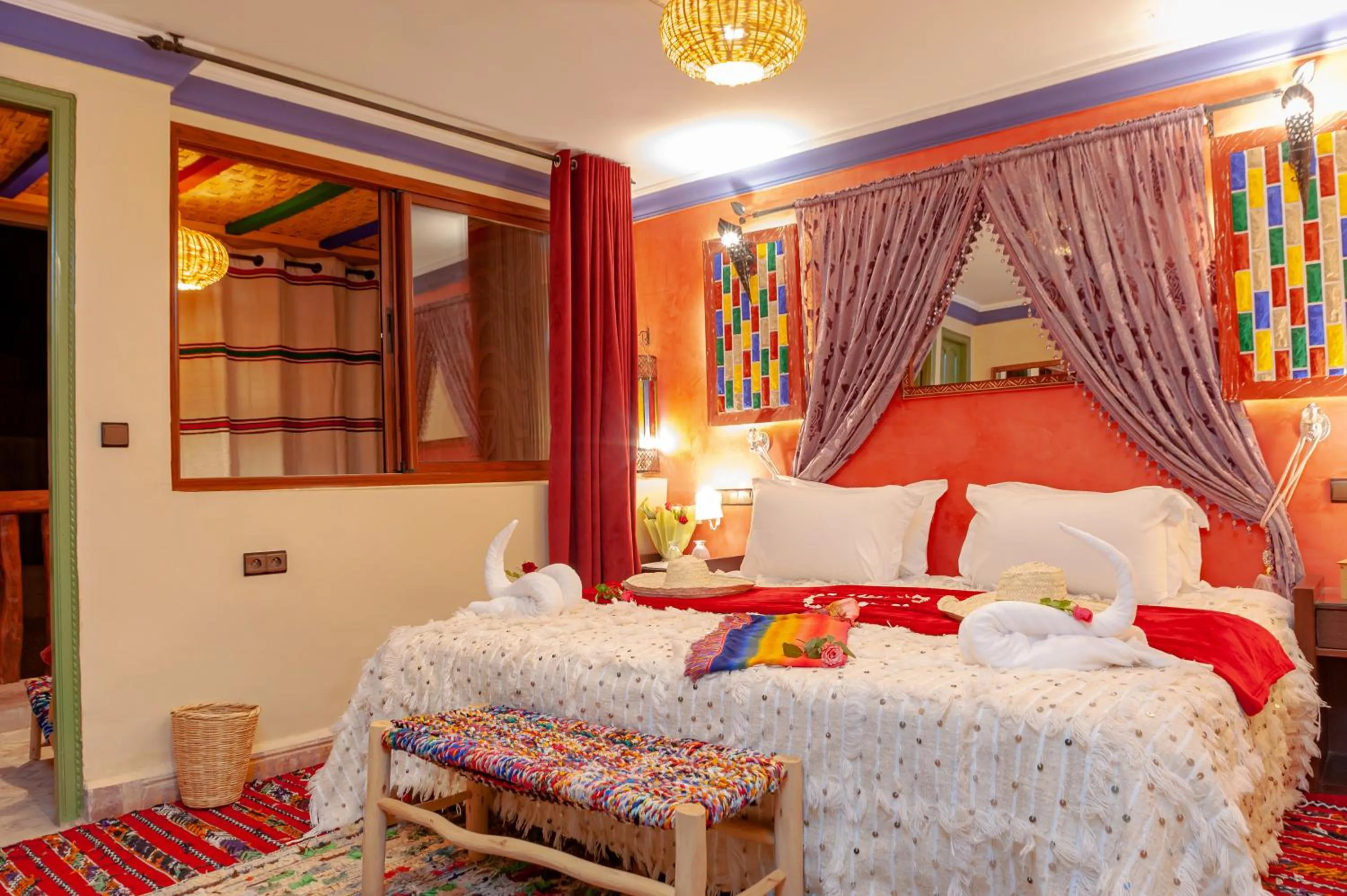 Bed in Smile House Imlil