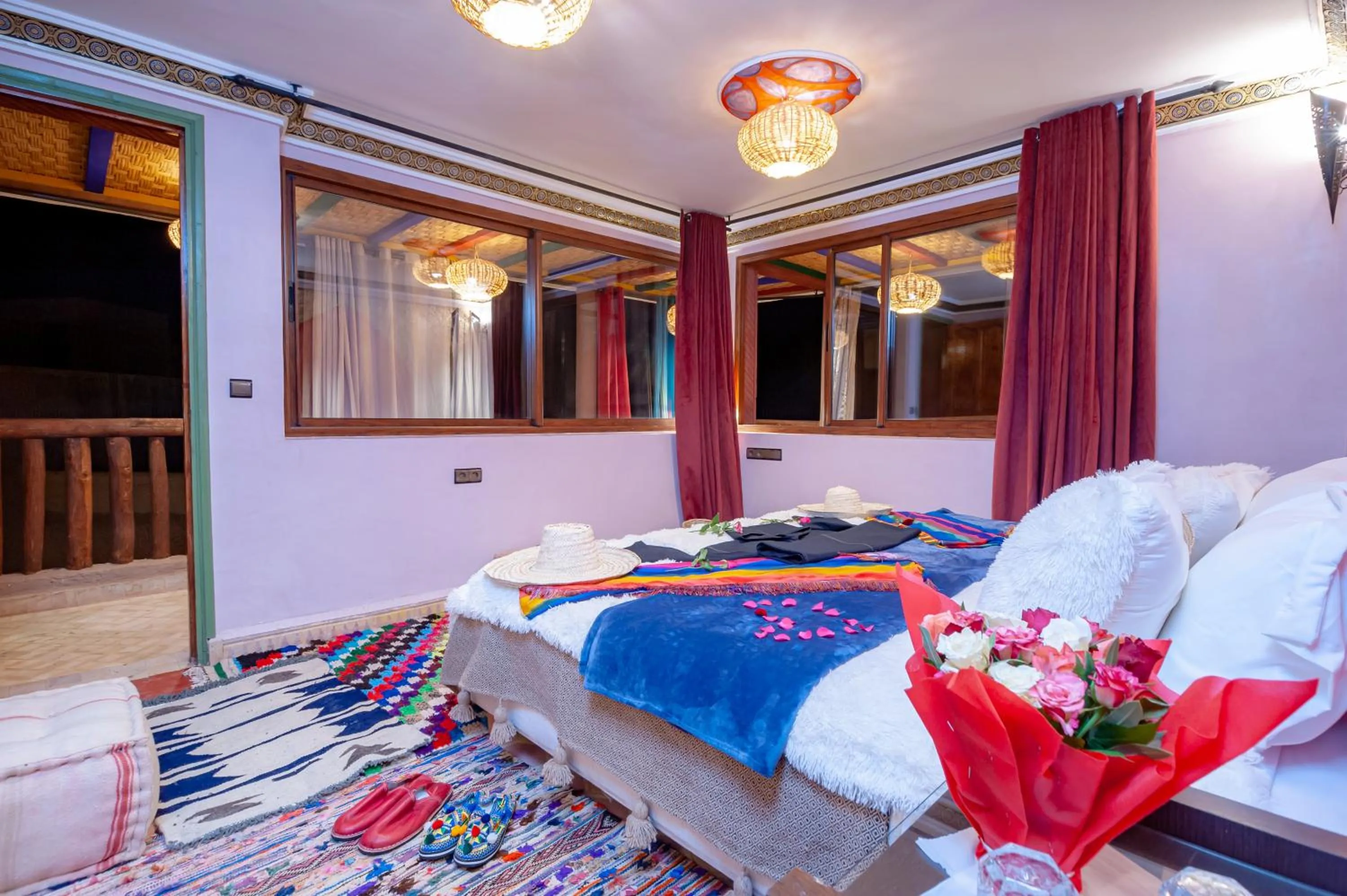 Bed in Smile House Imlil