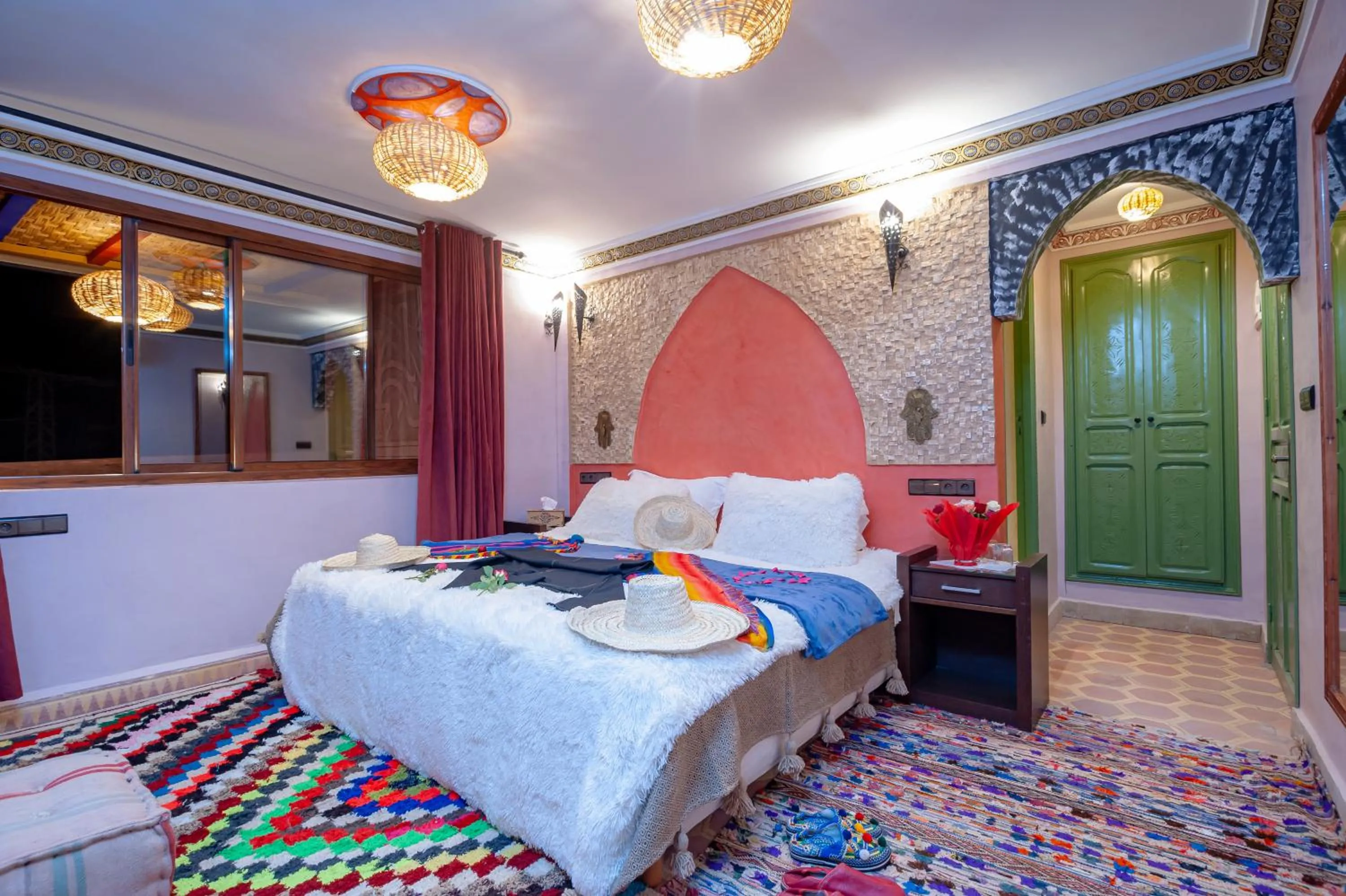 Bed in Smile House Imlil