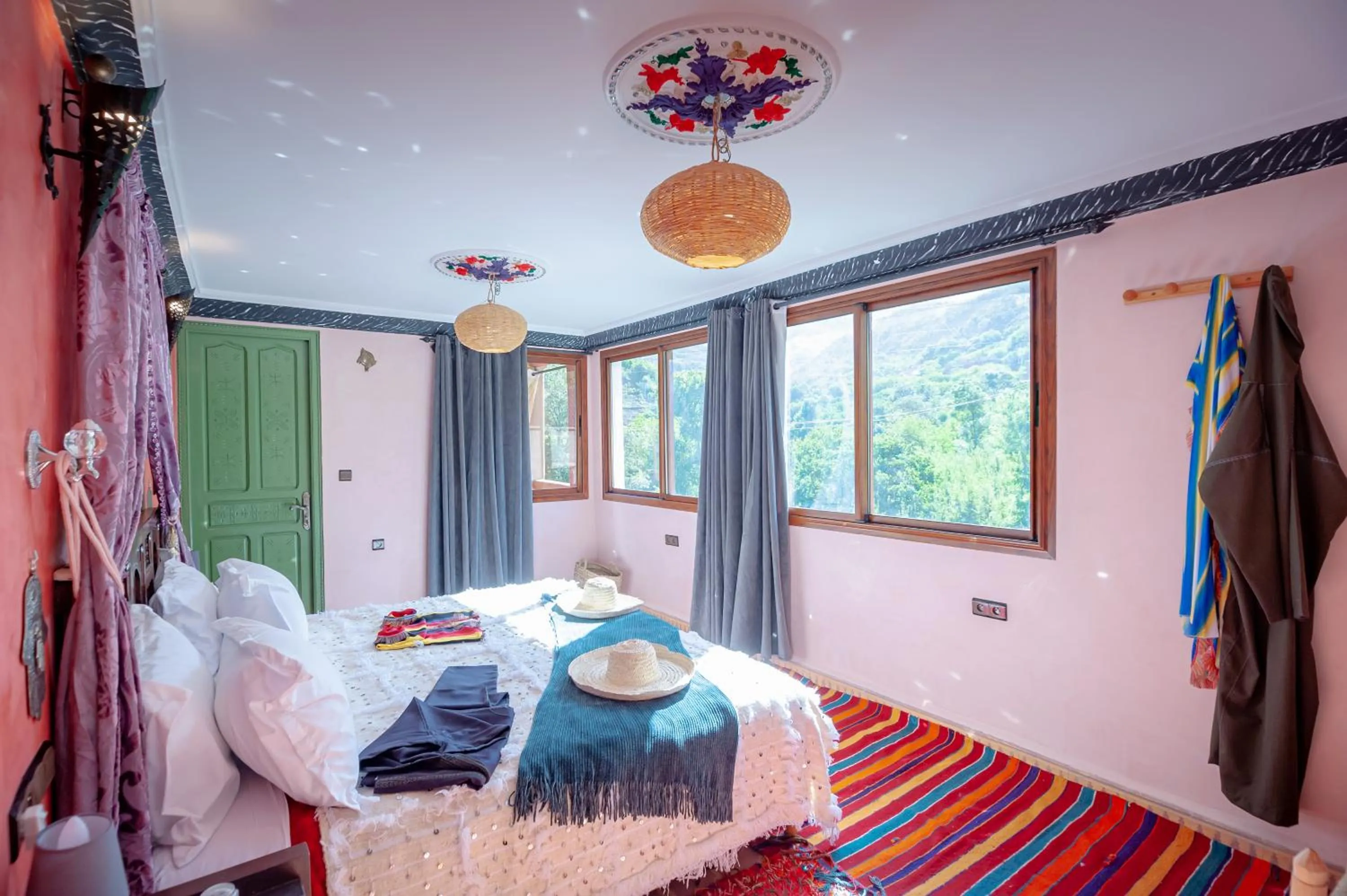 Bed in Smile House Imlil