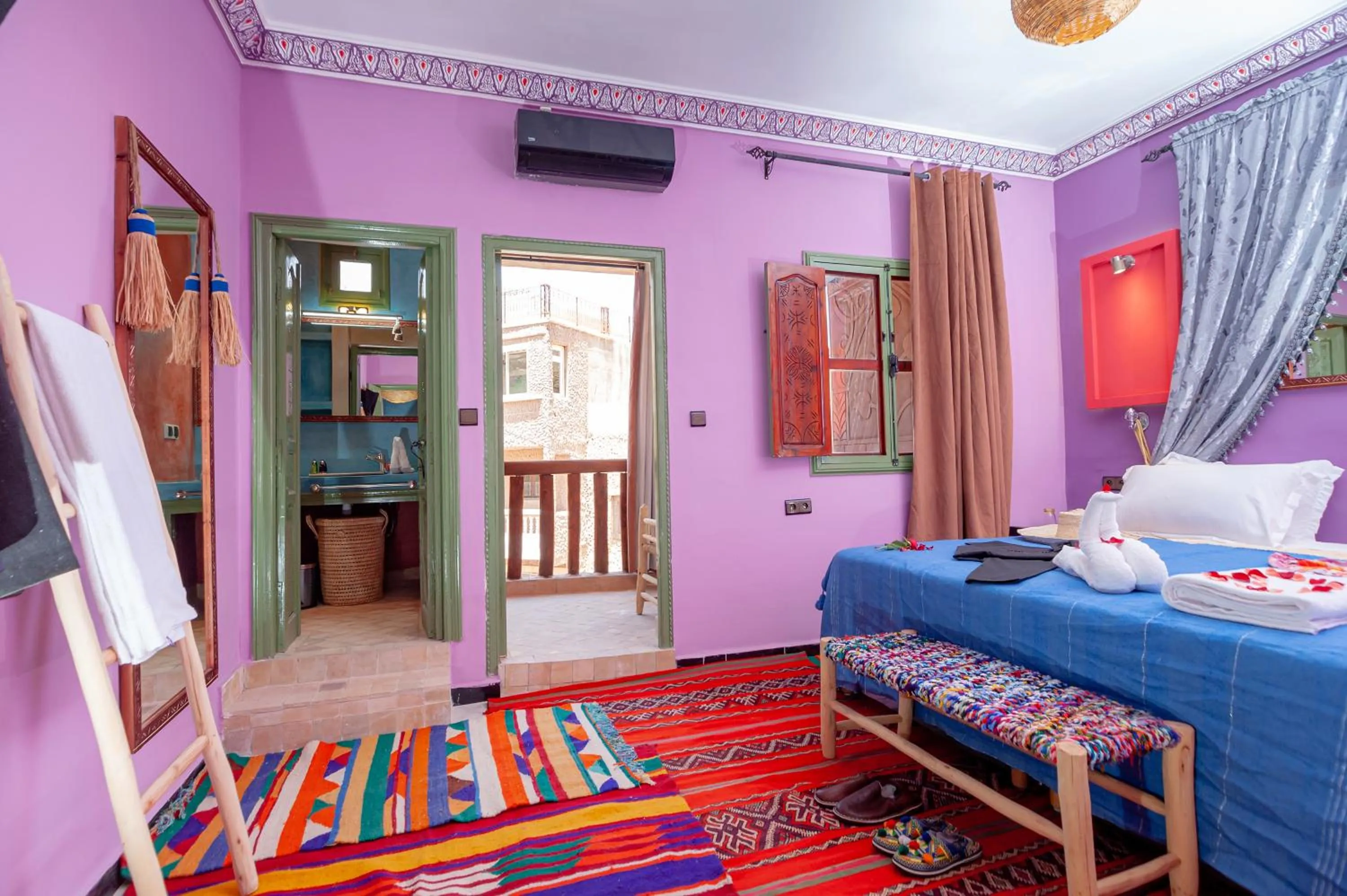 Bed in Smile House Imlil