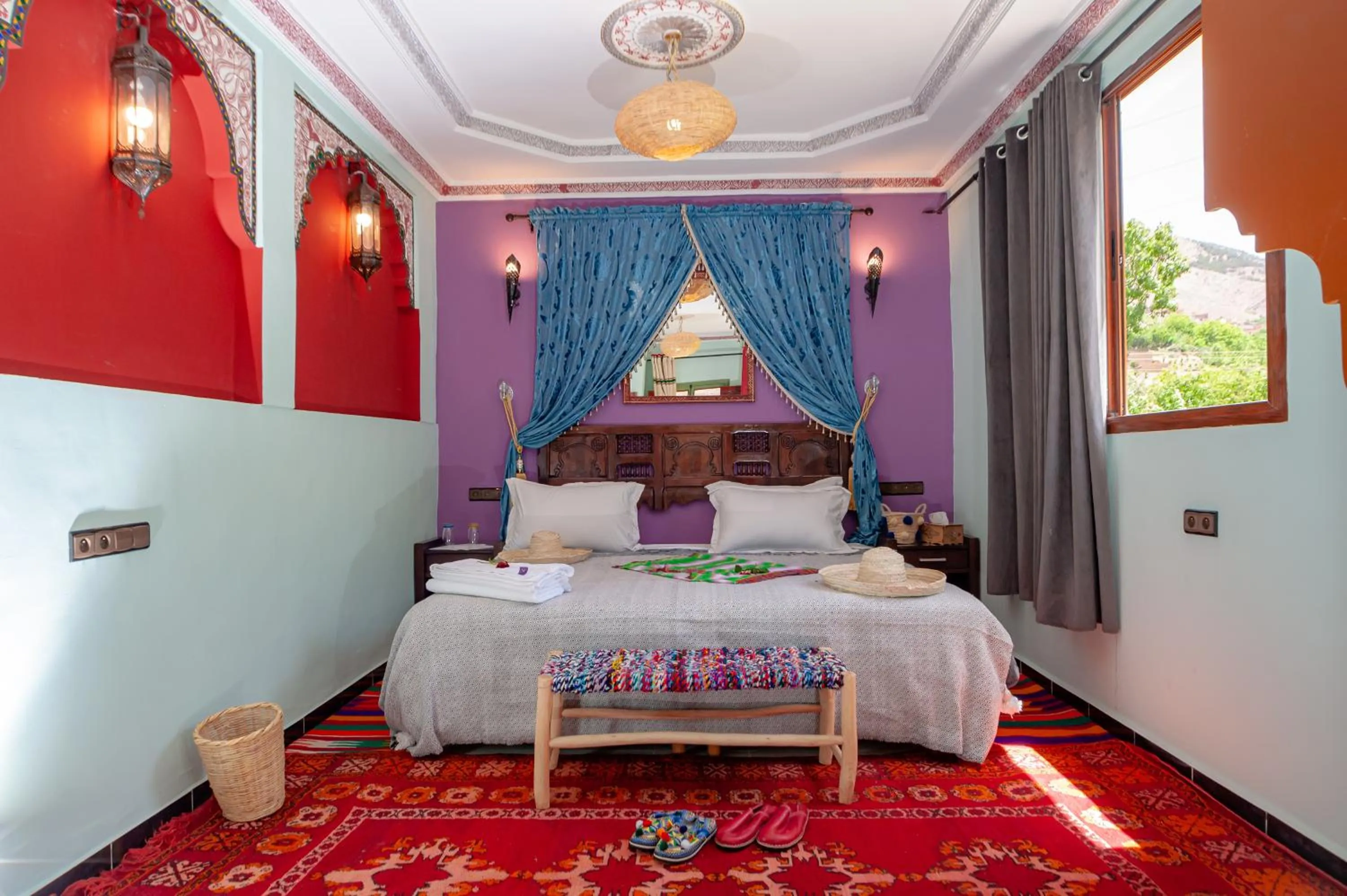 Bed in Smile House Imlil