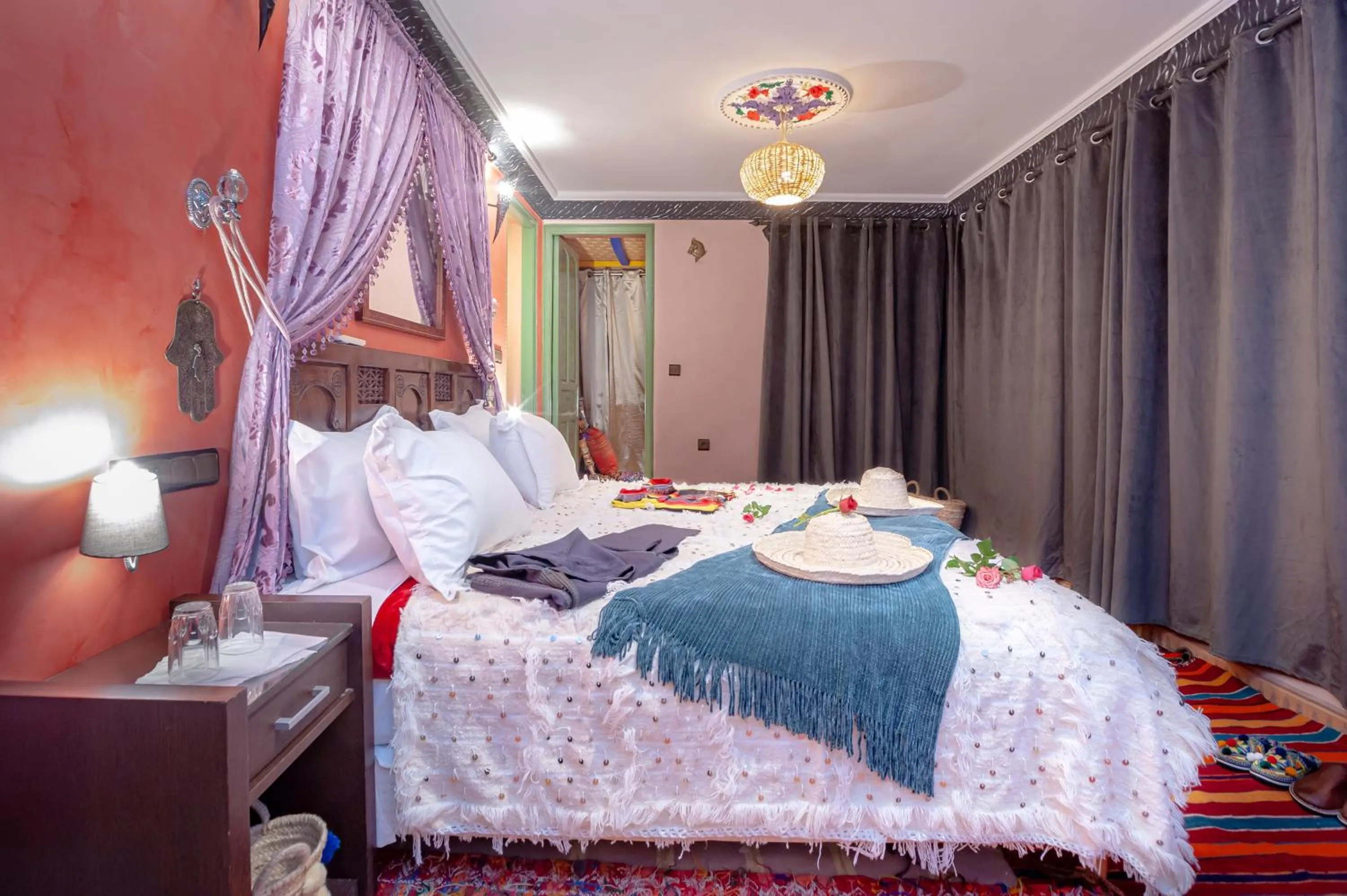 Bed in Smile House Imlil