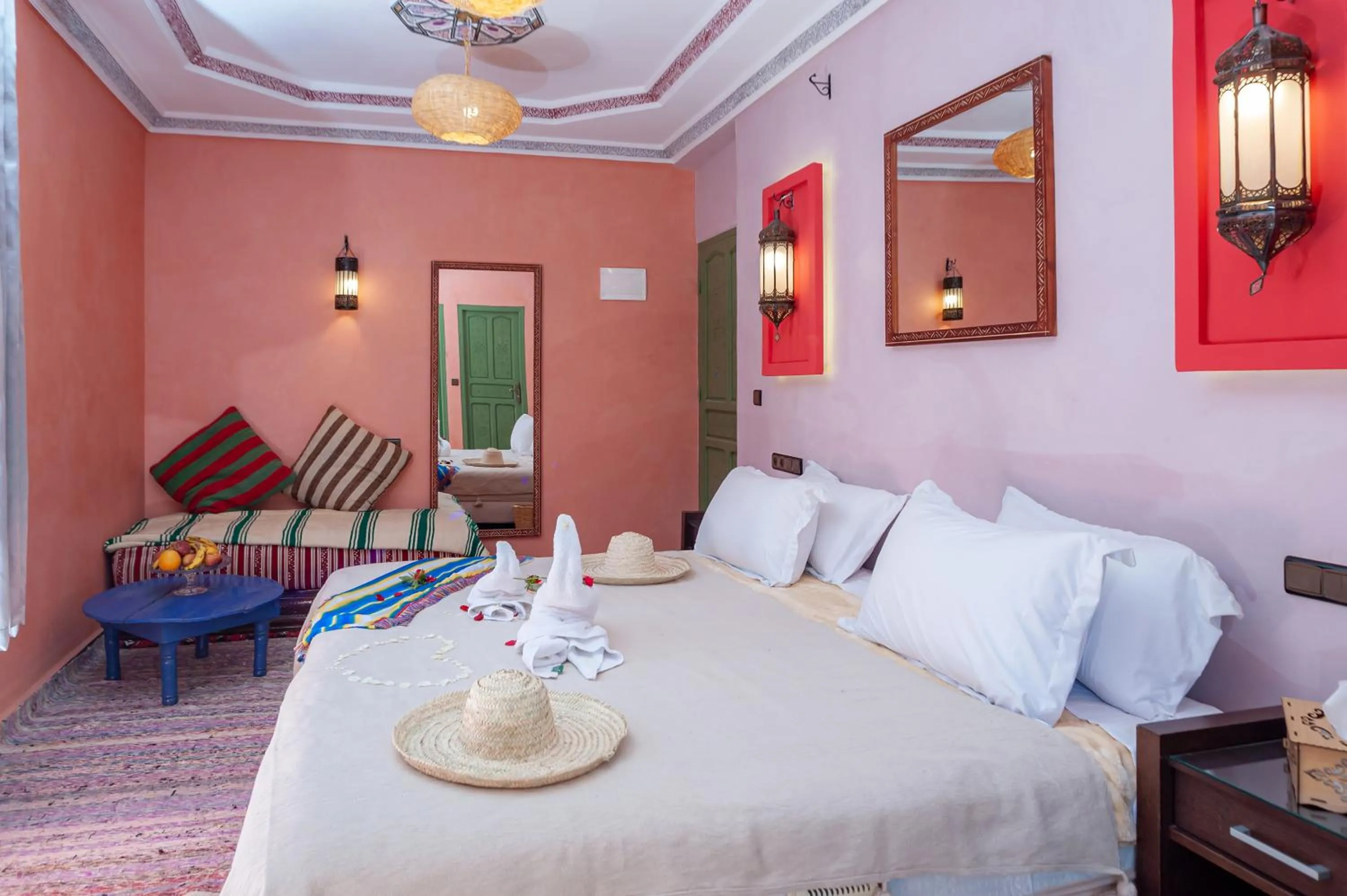 Bed in Smile House Imlil