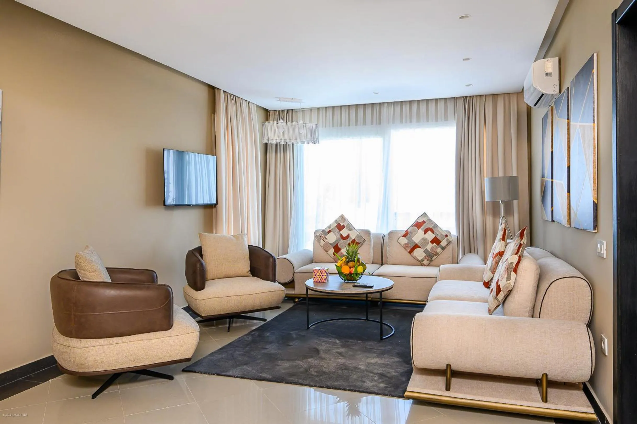 Living room in PLAYA DEL PACHA Suites Hotel