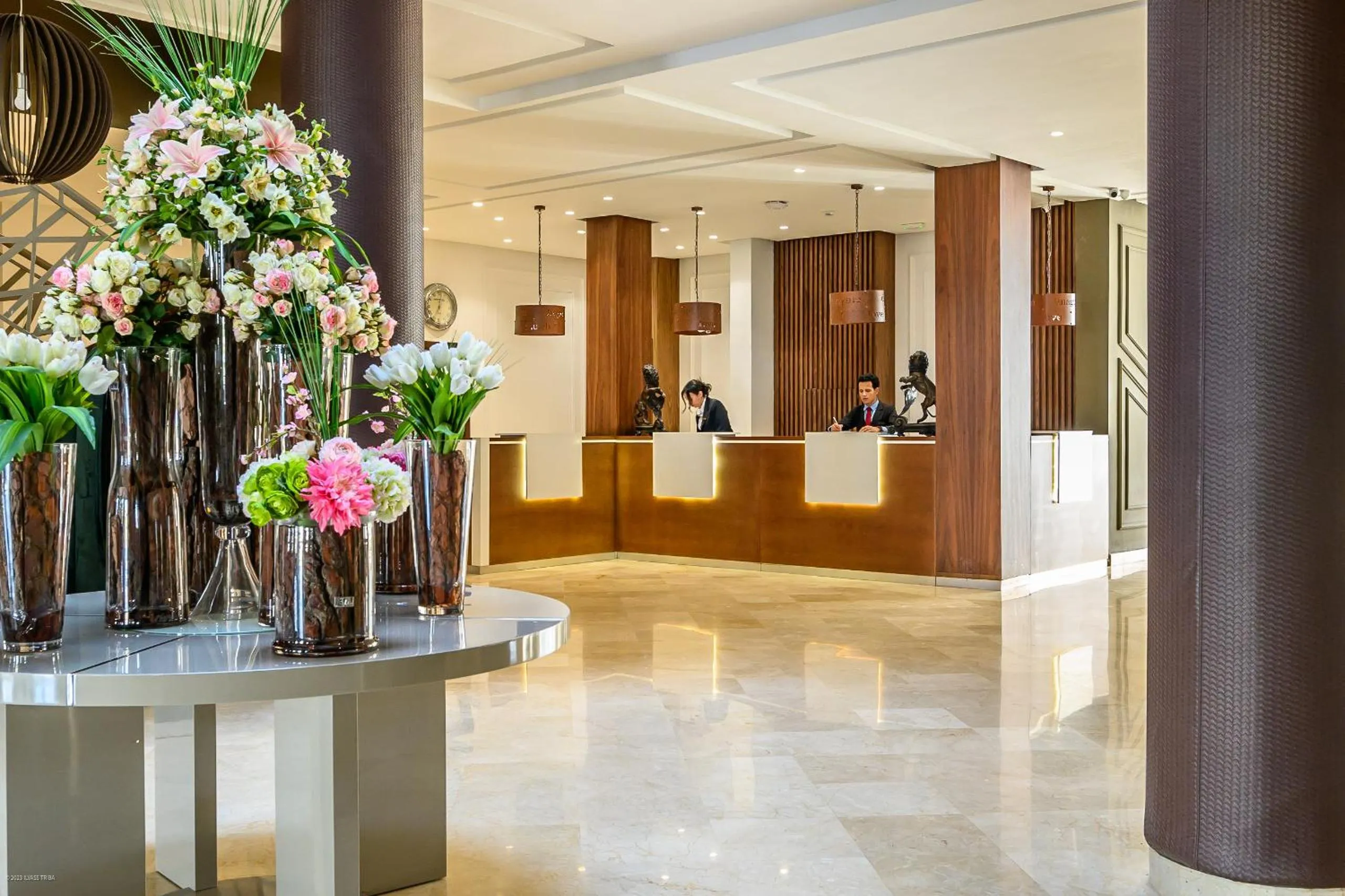 Lobby or reception in PLAYA DEL PACHA Suites Hotel