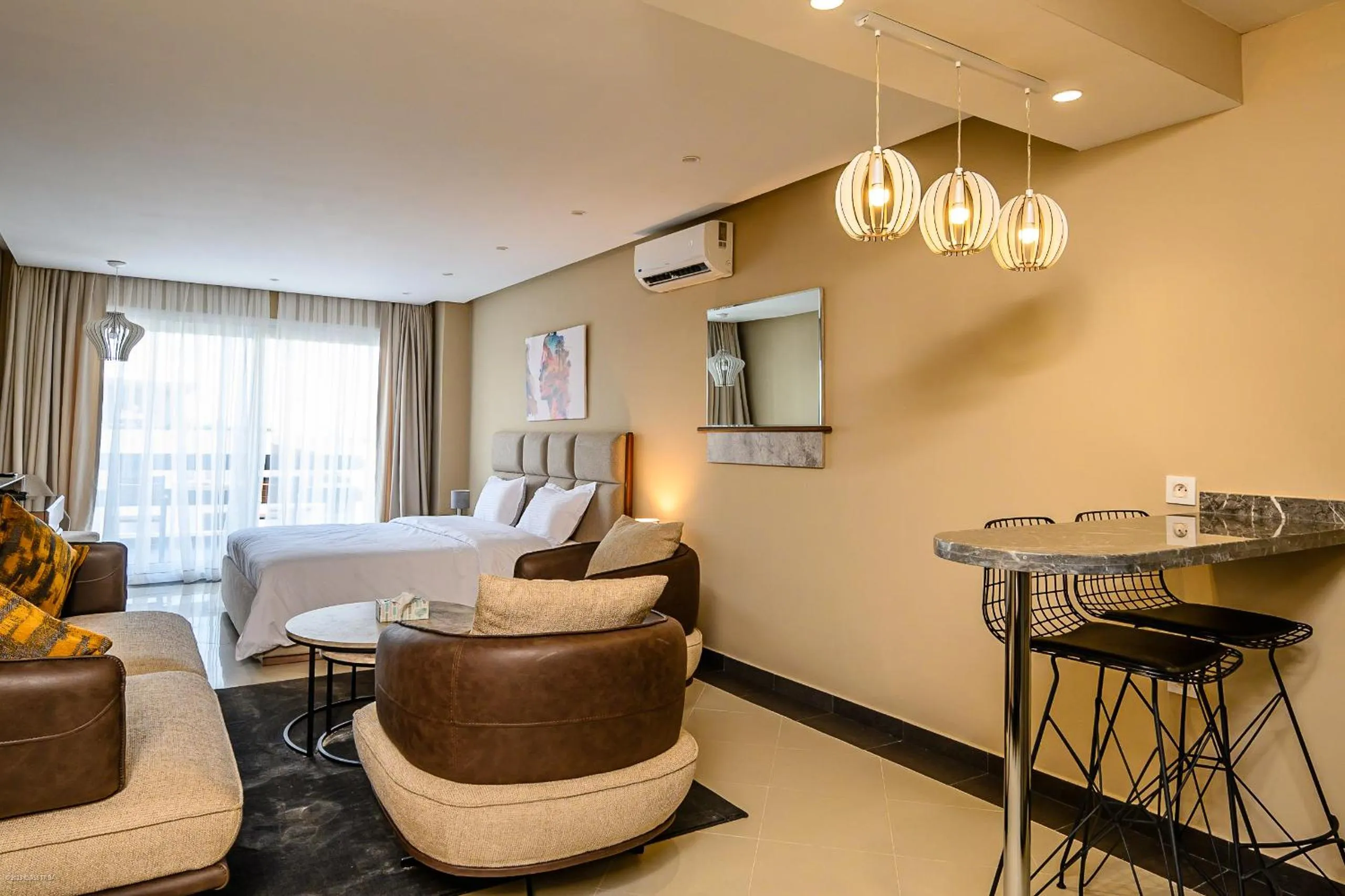 Living room in PLAYA DEL PACHA Suites Hotel