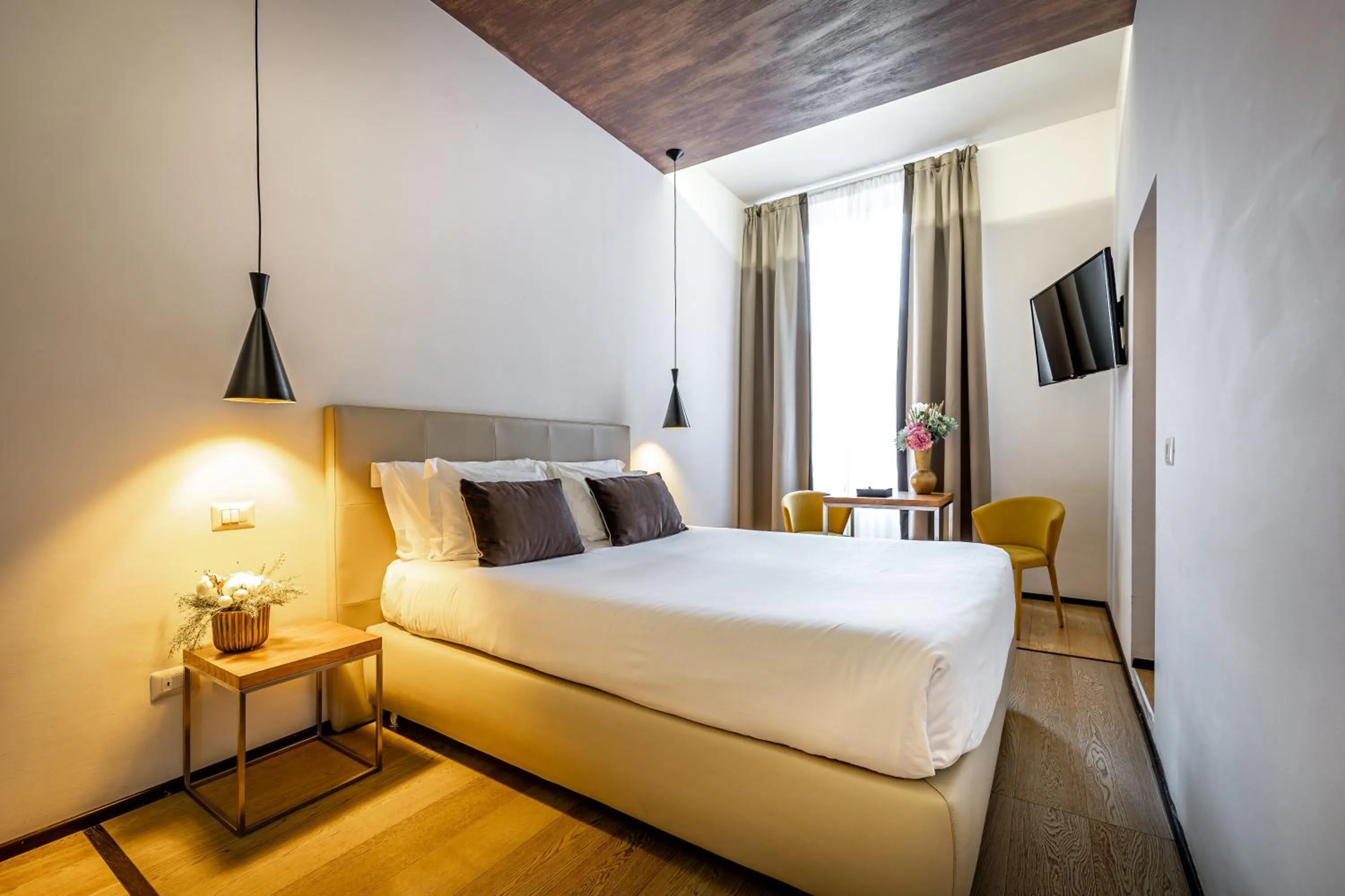 Bedroom, Bed in Palazzo Alfieri - Place of Charme