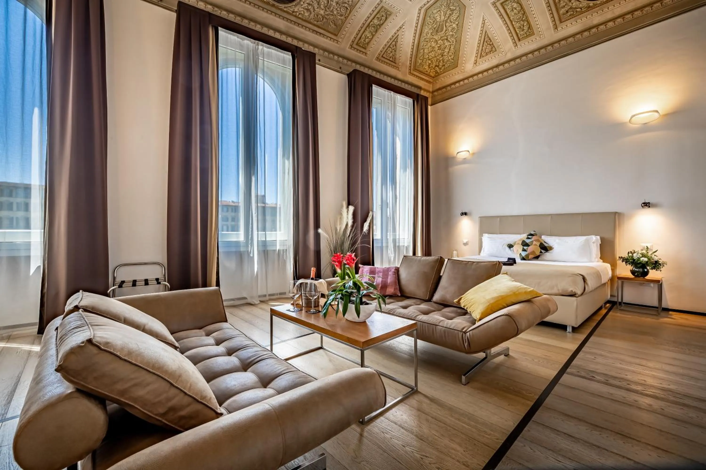 Bedroom, Bed in Palazzo Alfieri - Place of Charme