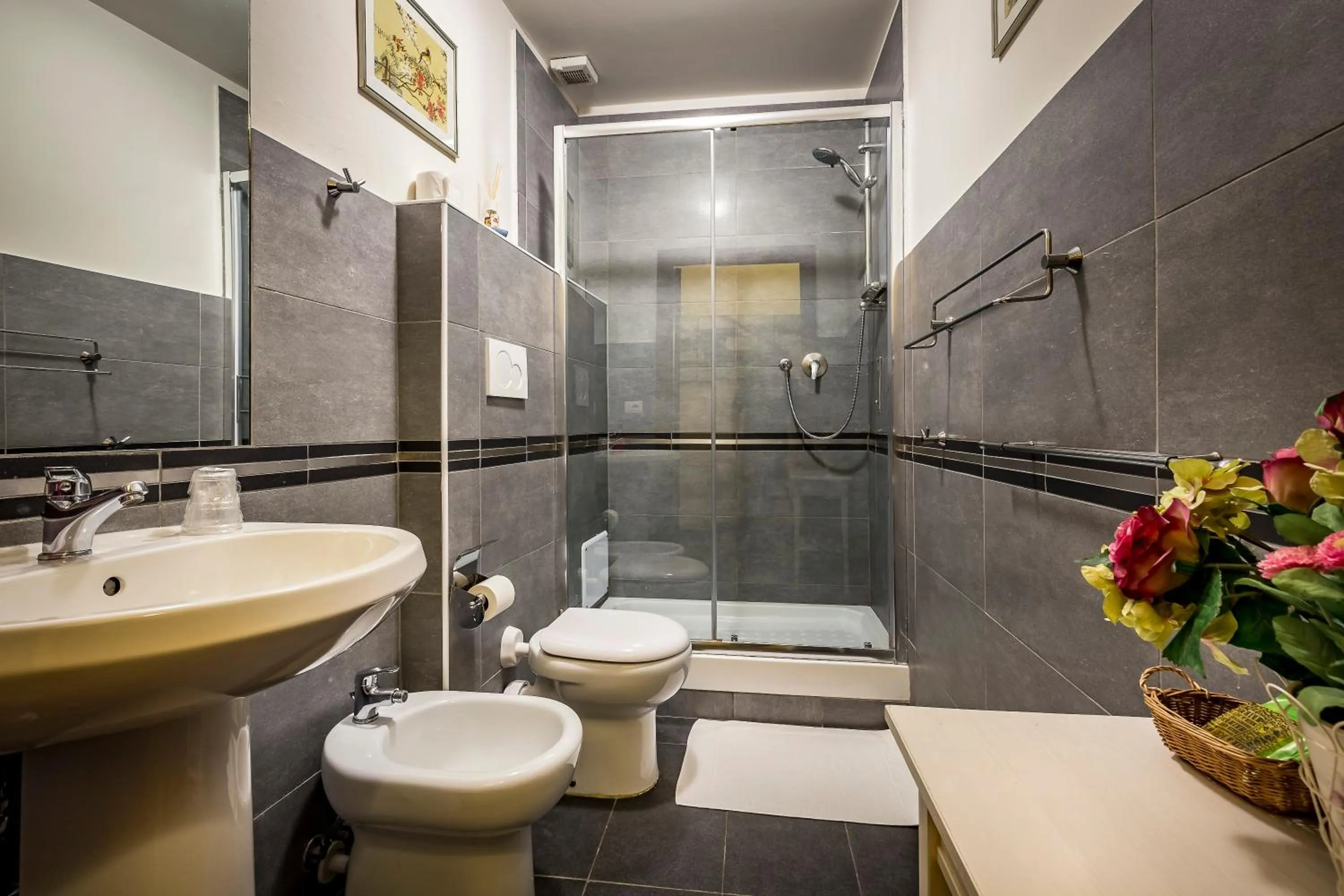 Shower in B&B De Biffi