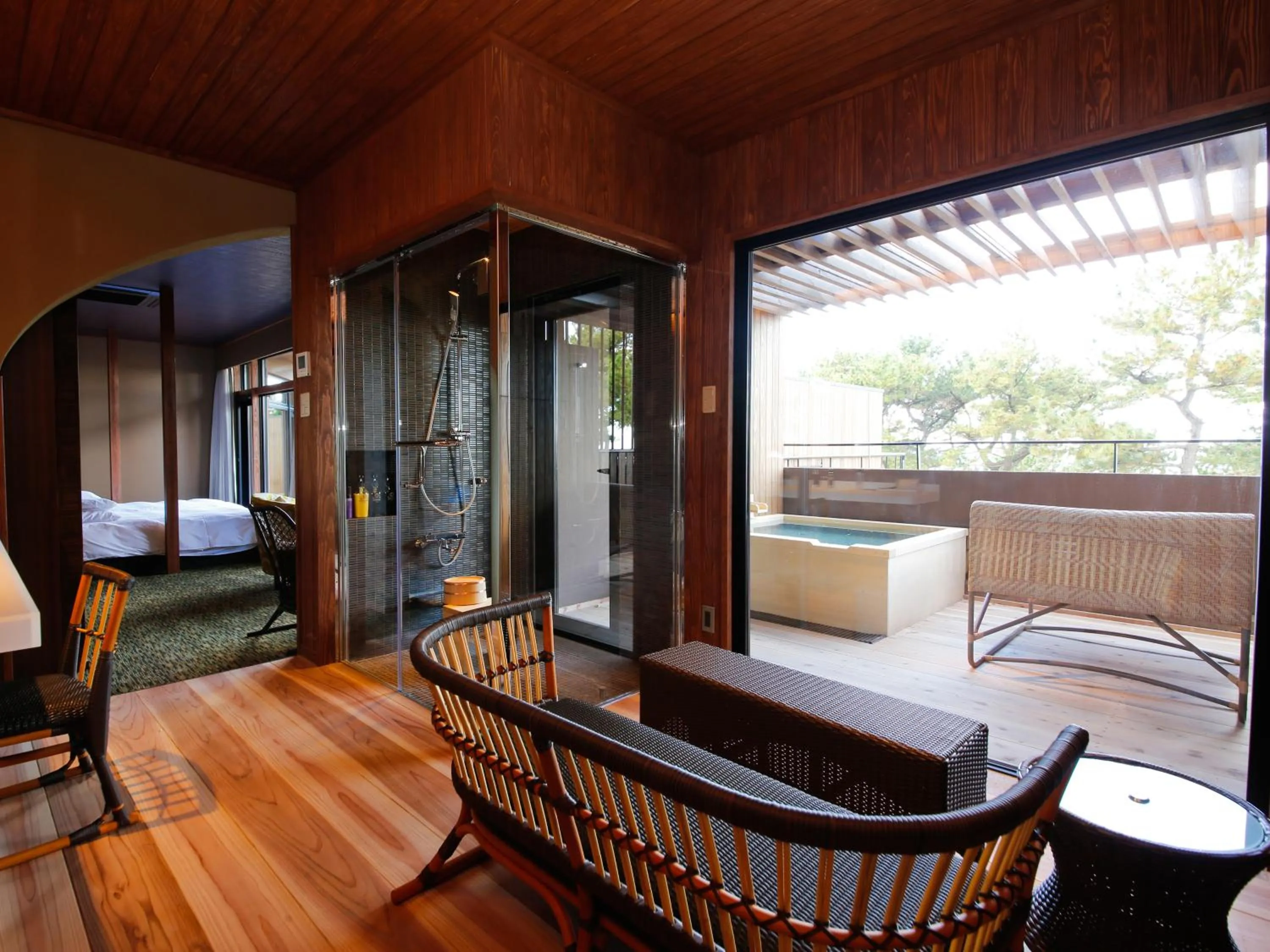 Photo of the whole room, Bed in Awaji Hamarikyu