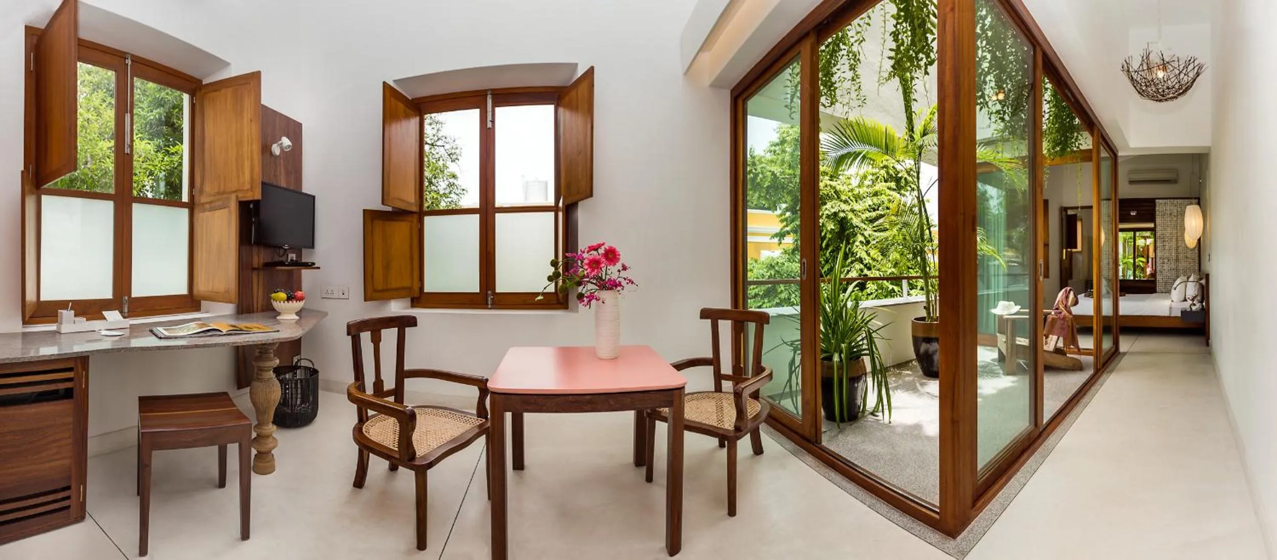 Seating area in La Villa