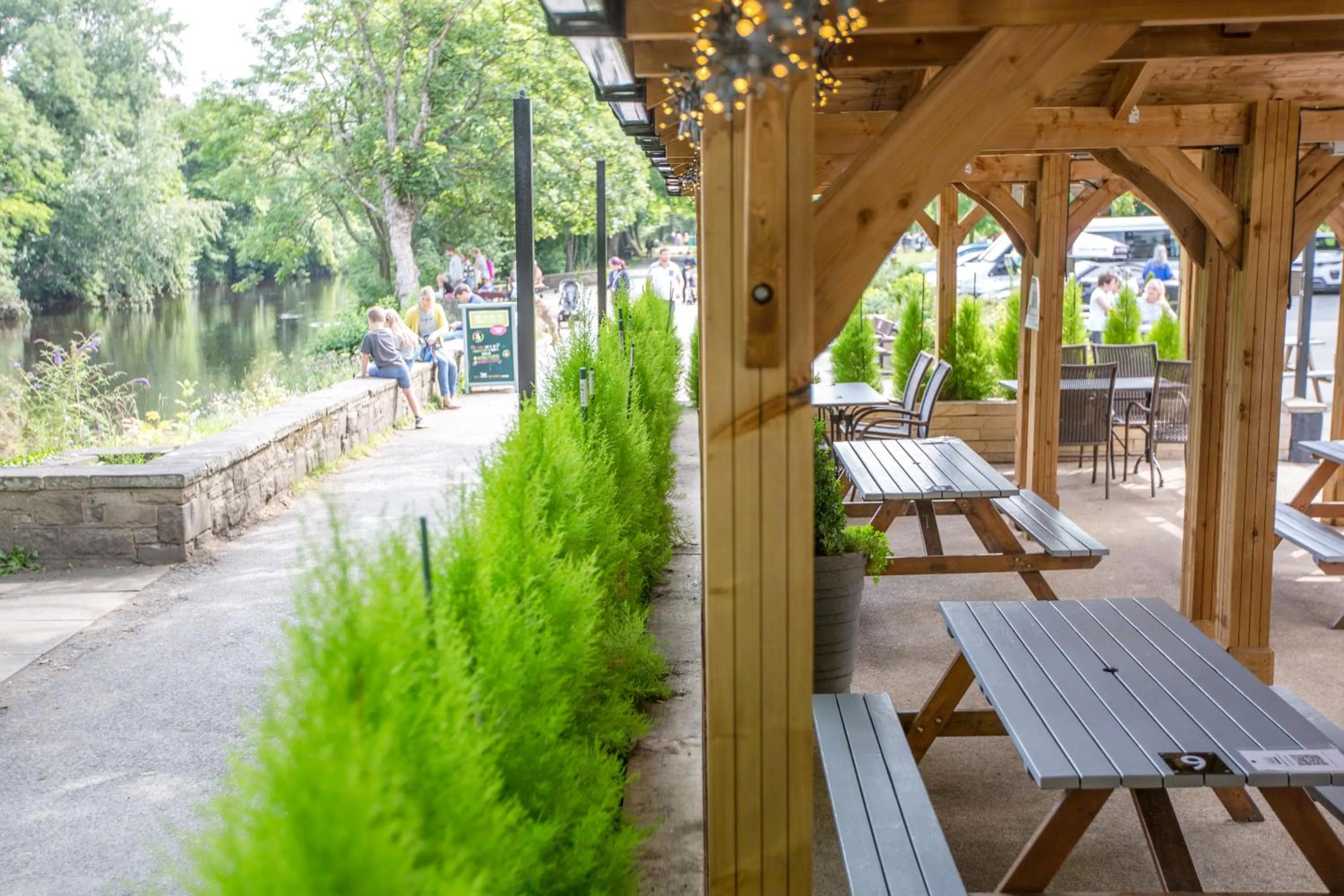 Garden in Ilkley Riverside Hotel