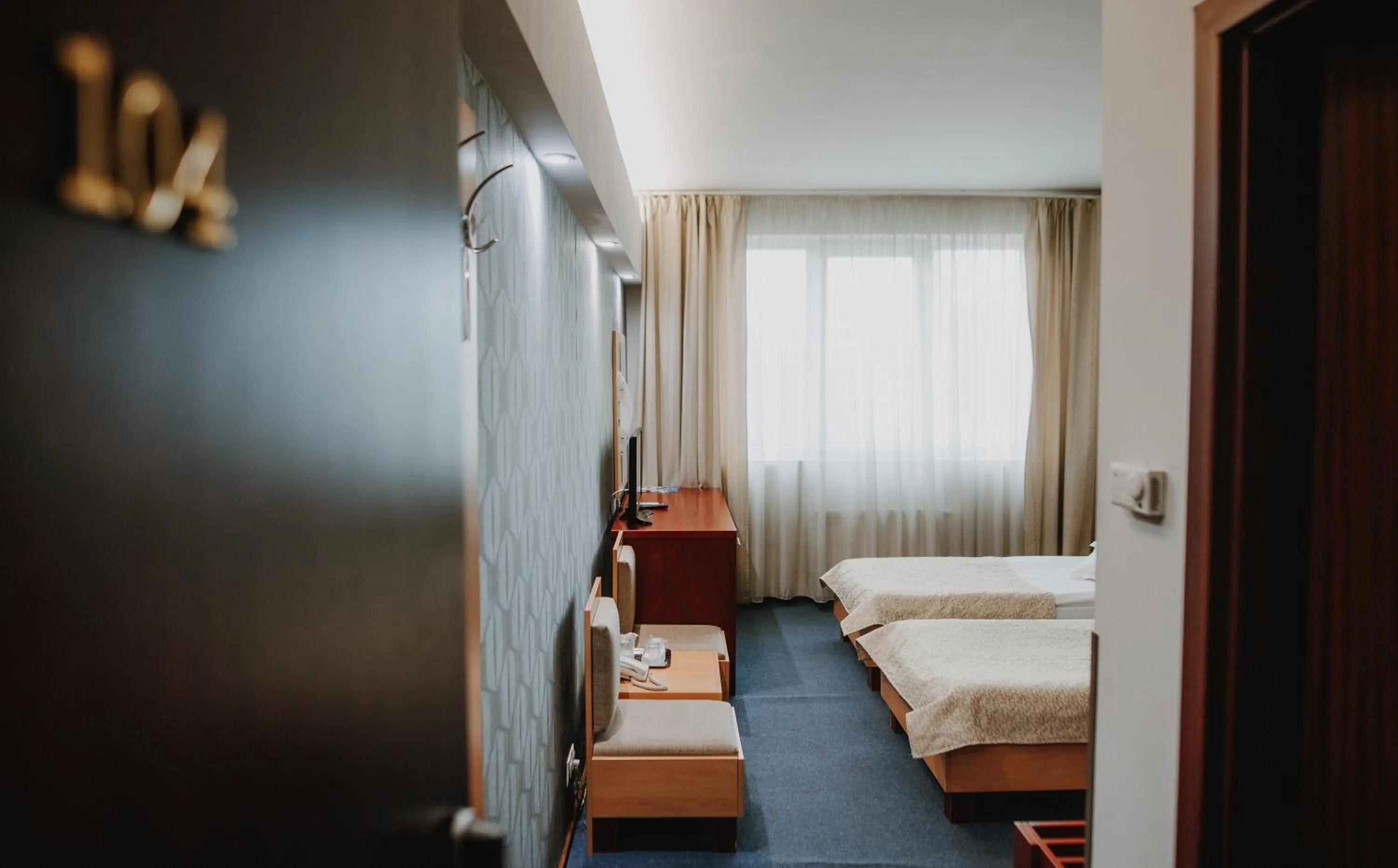 Bed in Hotel Concrete