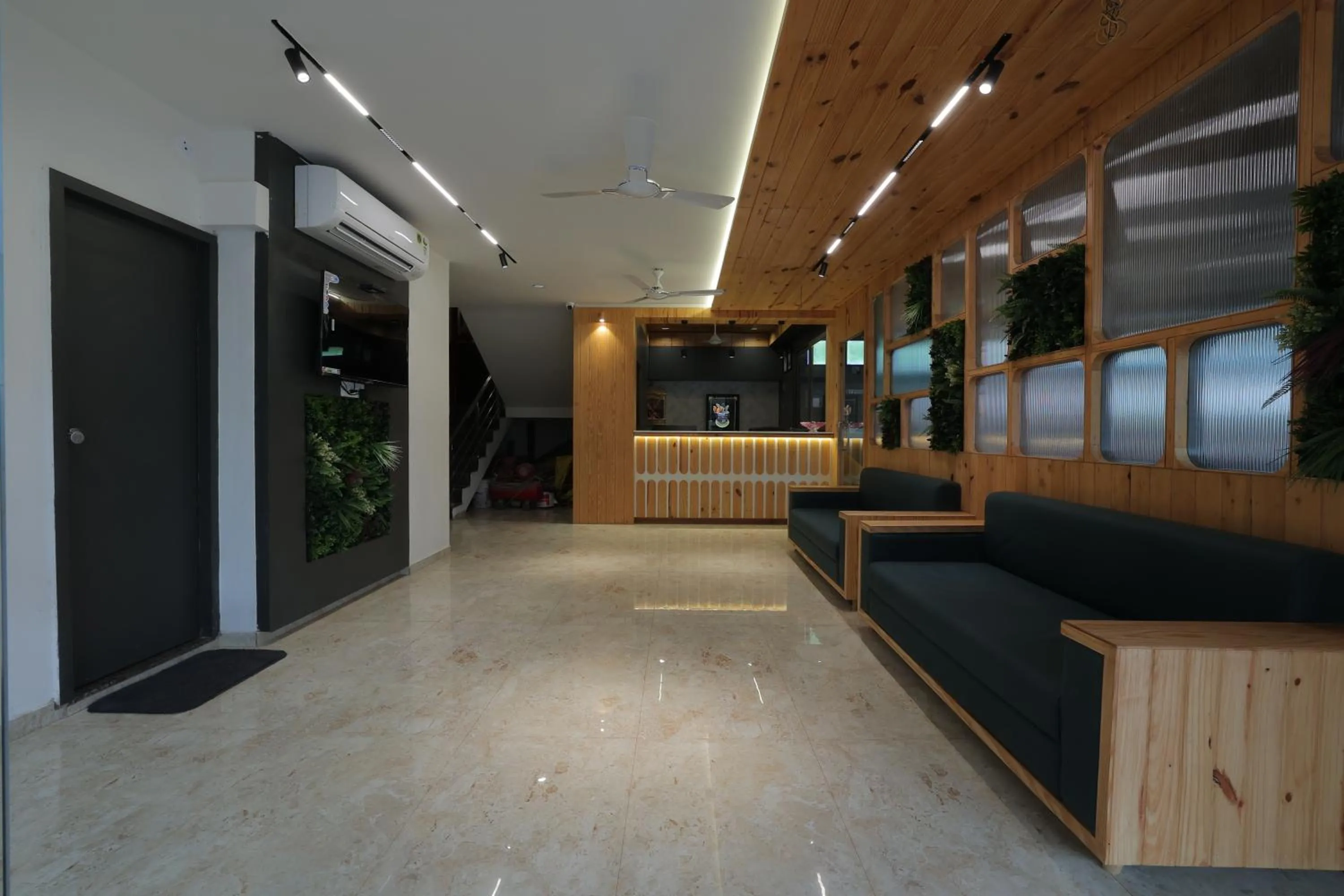 Seating area in Hotel Shayan Inn