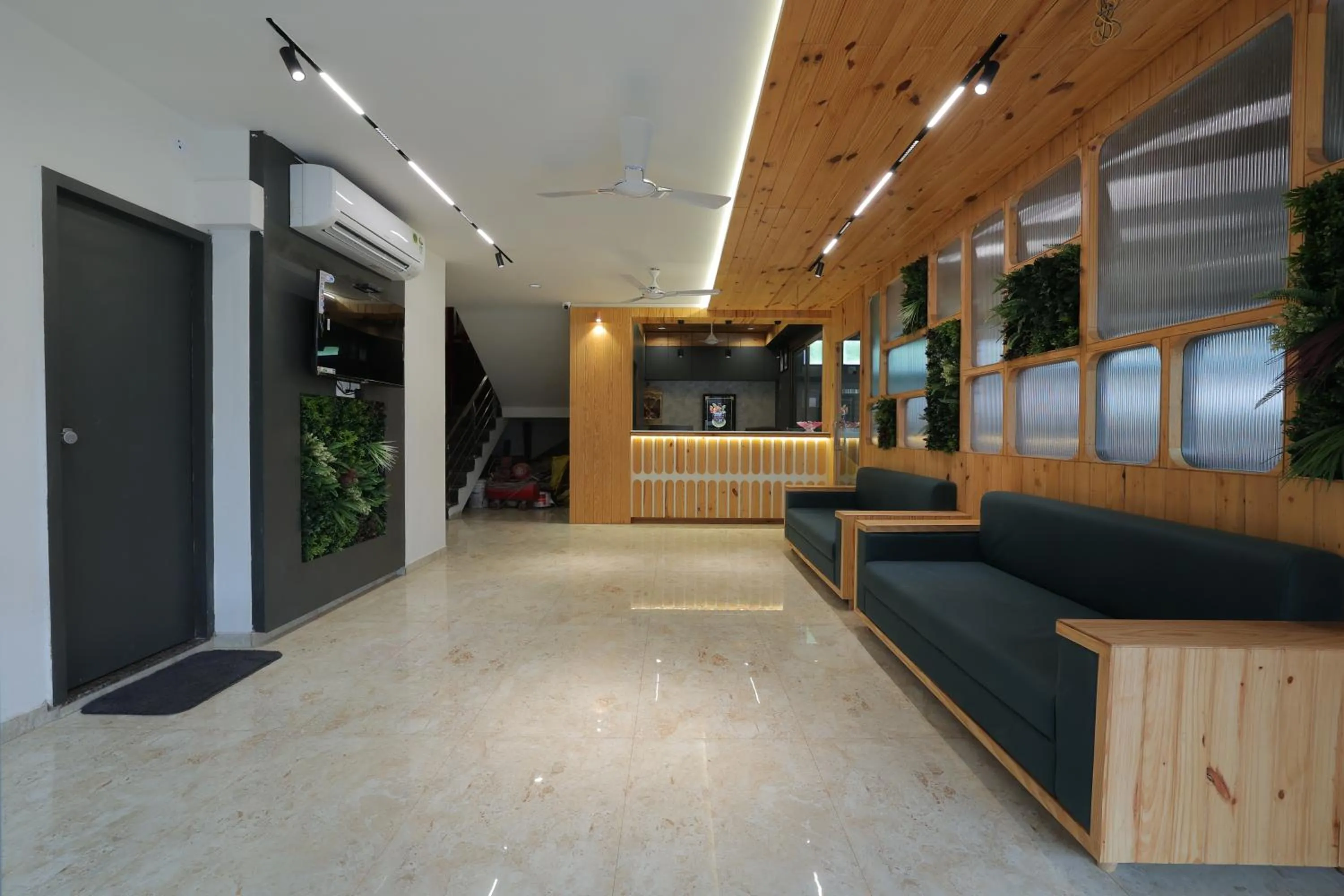 Seating area in Hotel Shayan Inn