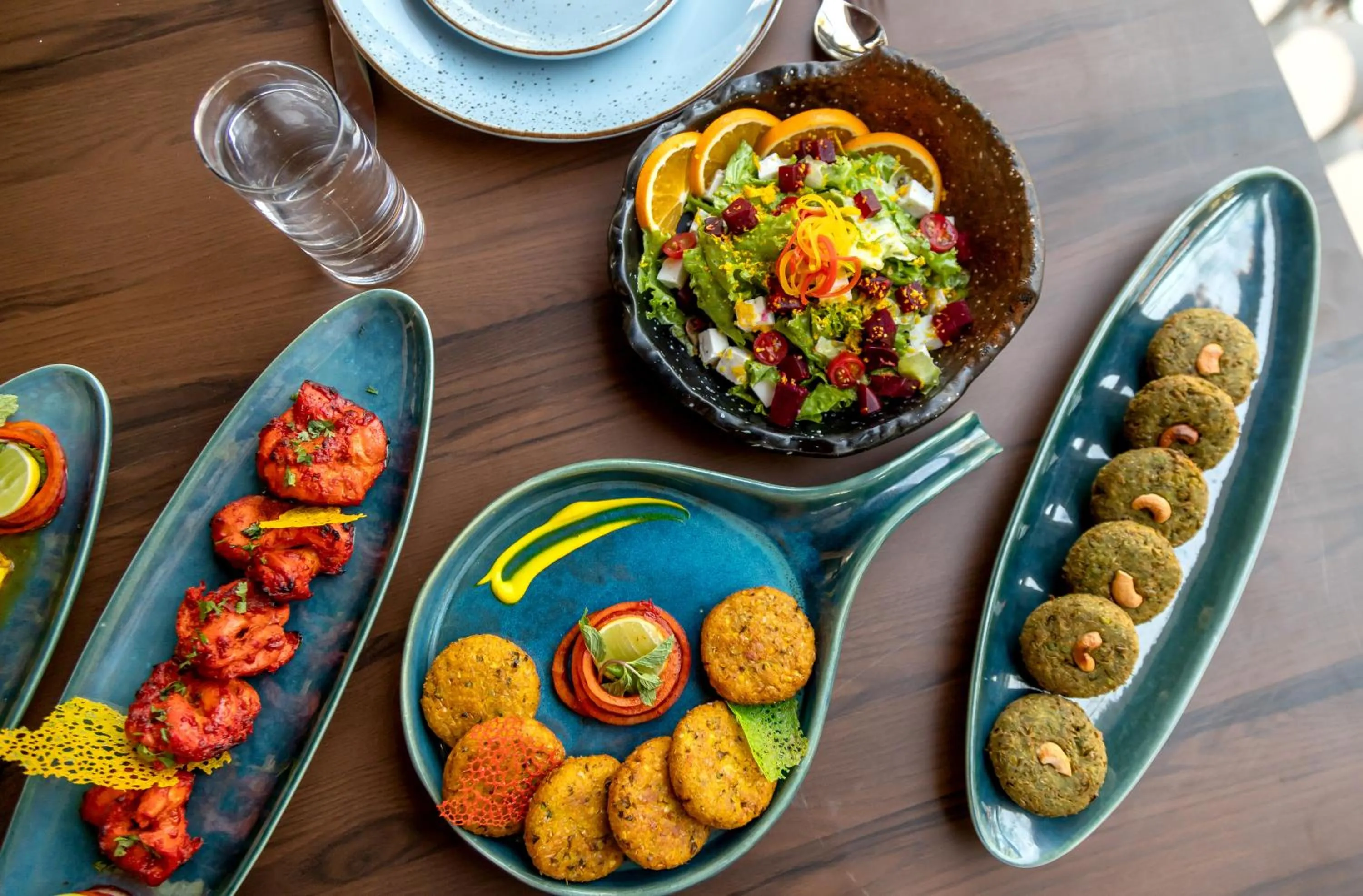 Food close-up in La baga Beach Hotel