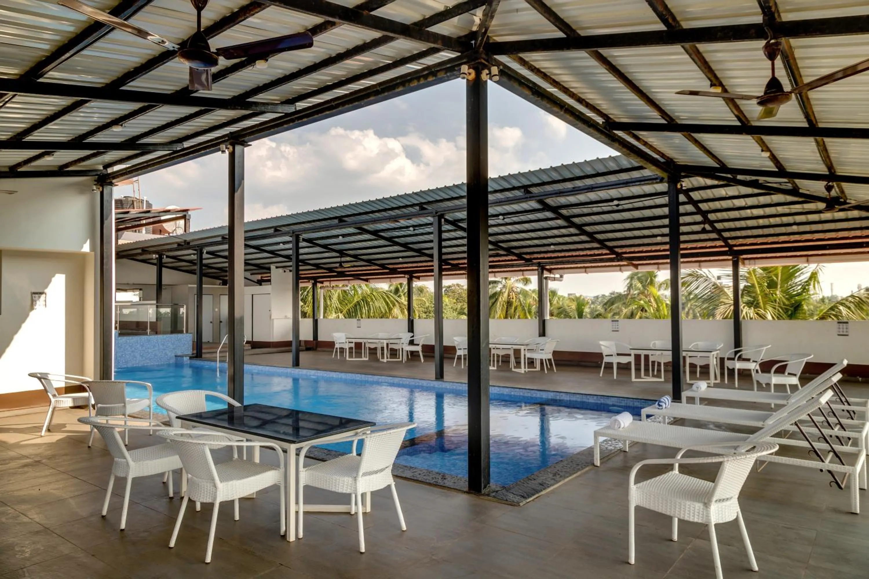 Pool view in La baga Beach Hotel