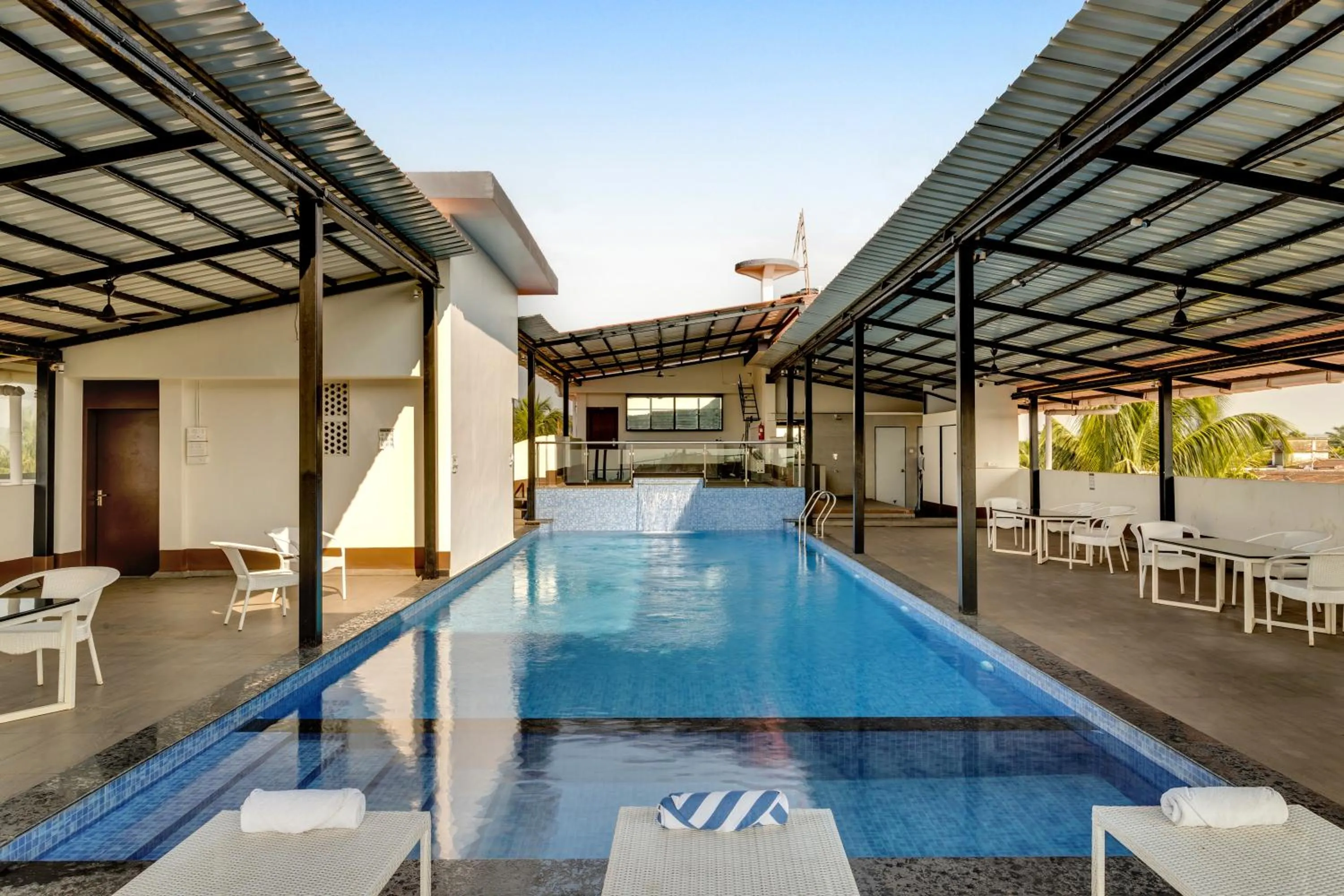 Pool view in La baga Beach Hotel