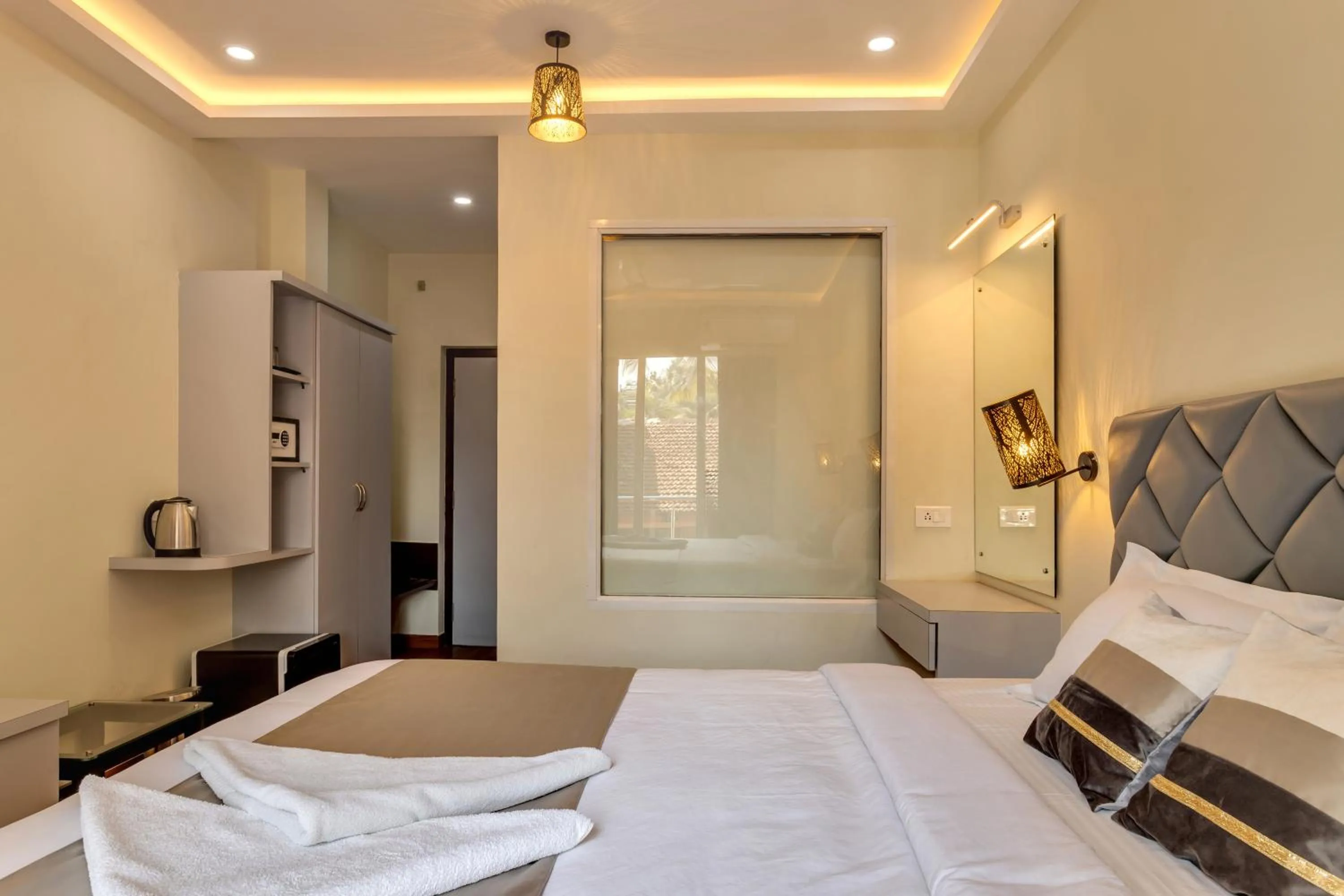 Bed in La baga Beach Hotel