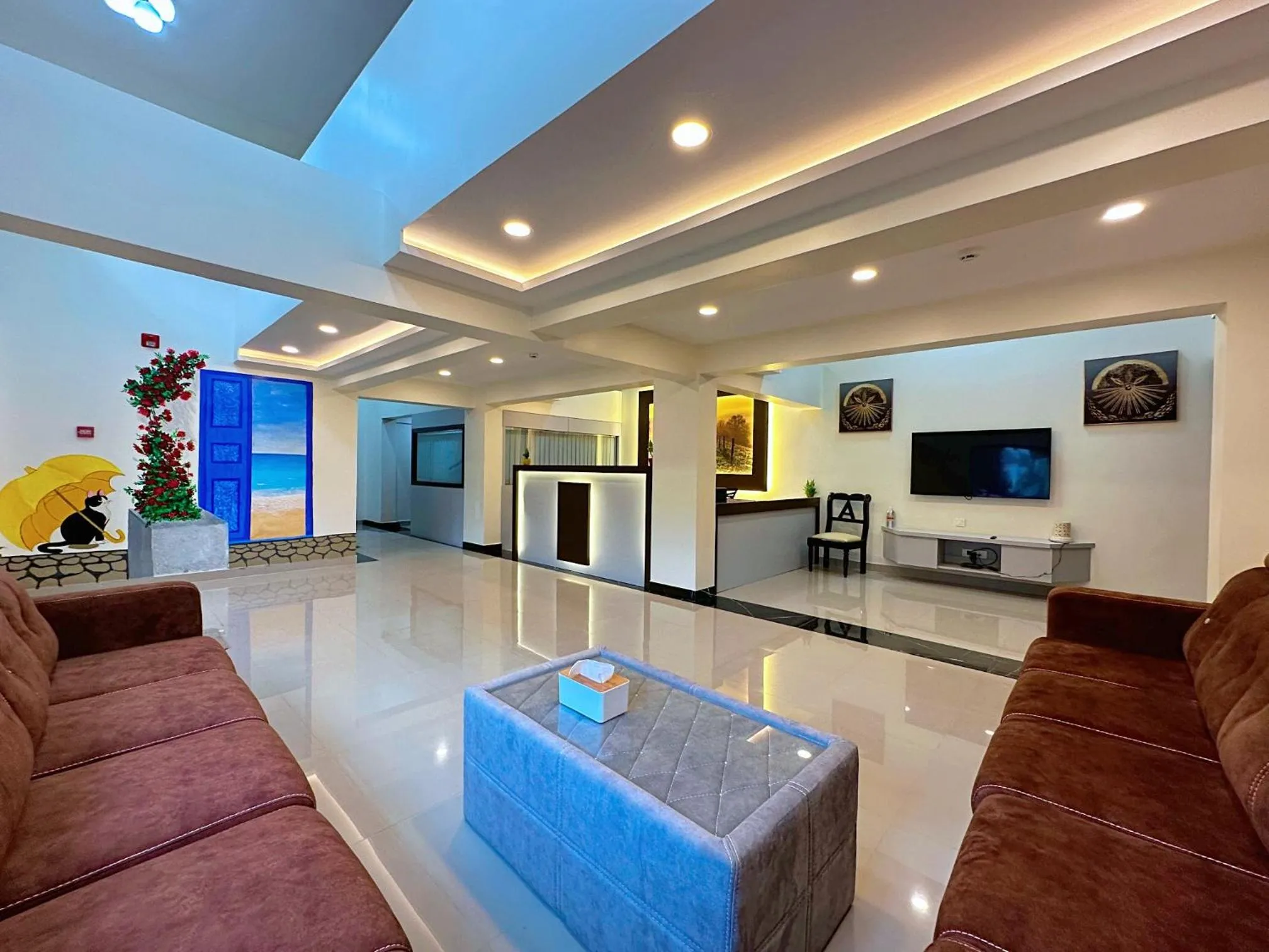 Seating area in La baga Beach Hotel