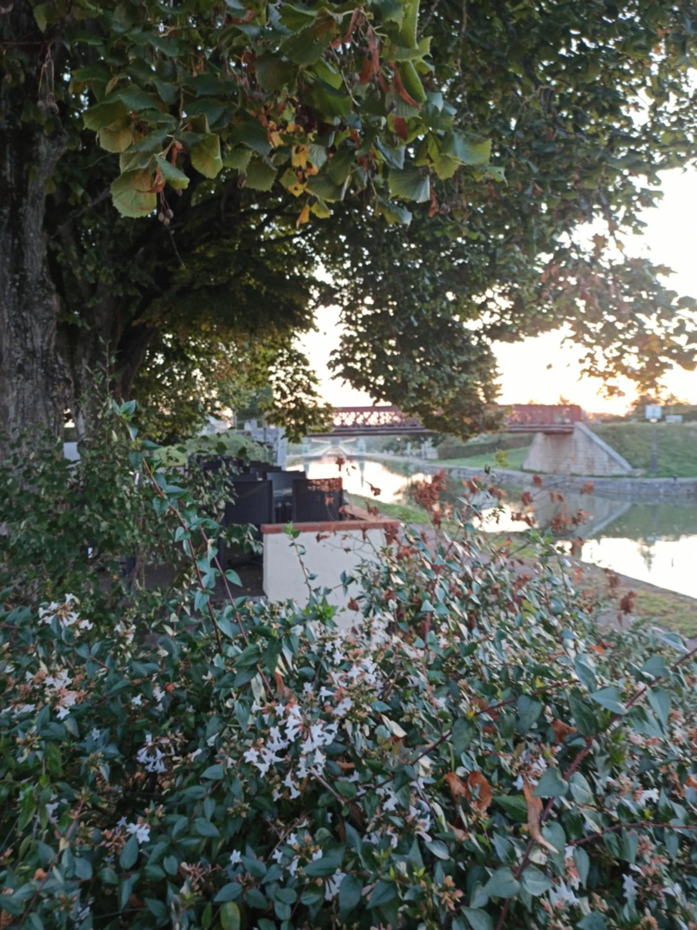 Natural landscape in Auberge du pont canal