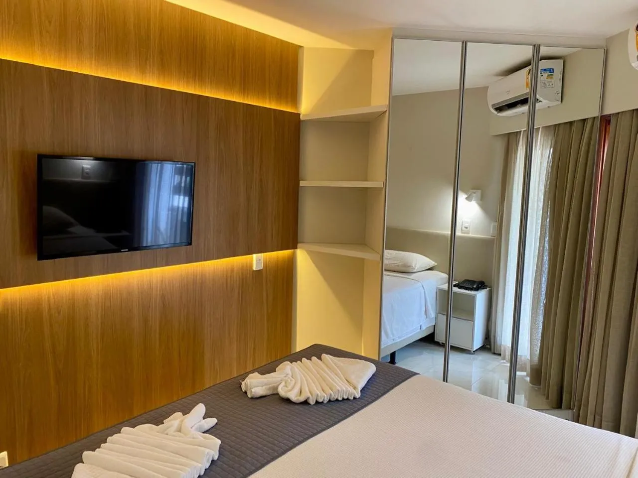 Bed in Jatiuca Suítes Resort FLAT